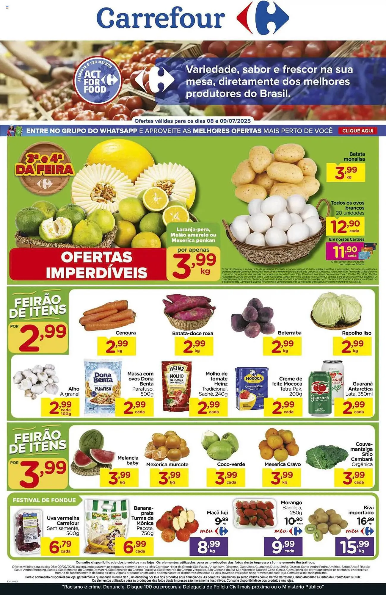 Encarte de Catálogo Carrefour 8 de julho até 9 de julho 2025 - Pagina 1