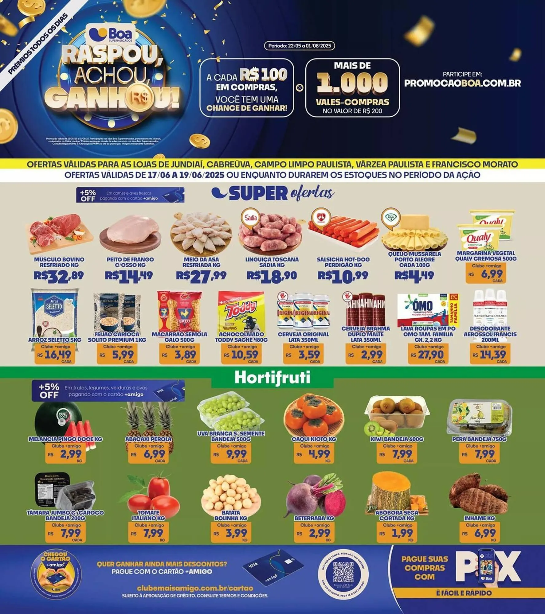 Encarte de Catálogo Boa Supermercados 17 de junho até 19 de junho 2025 - Pagina 1