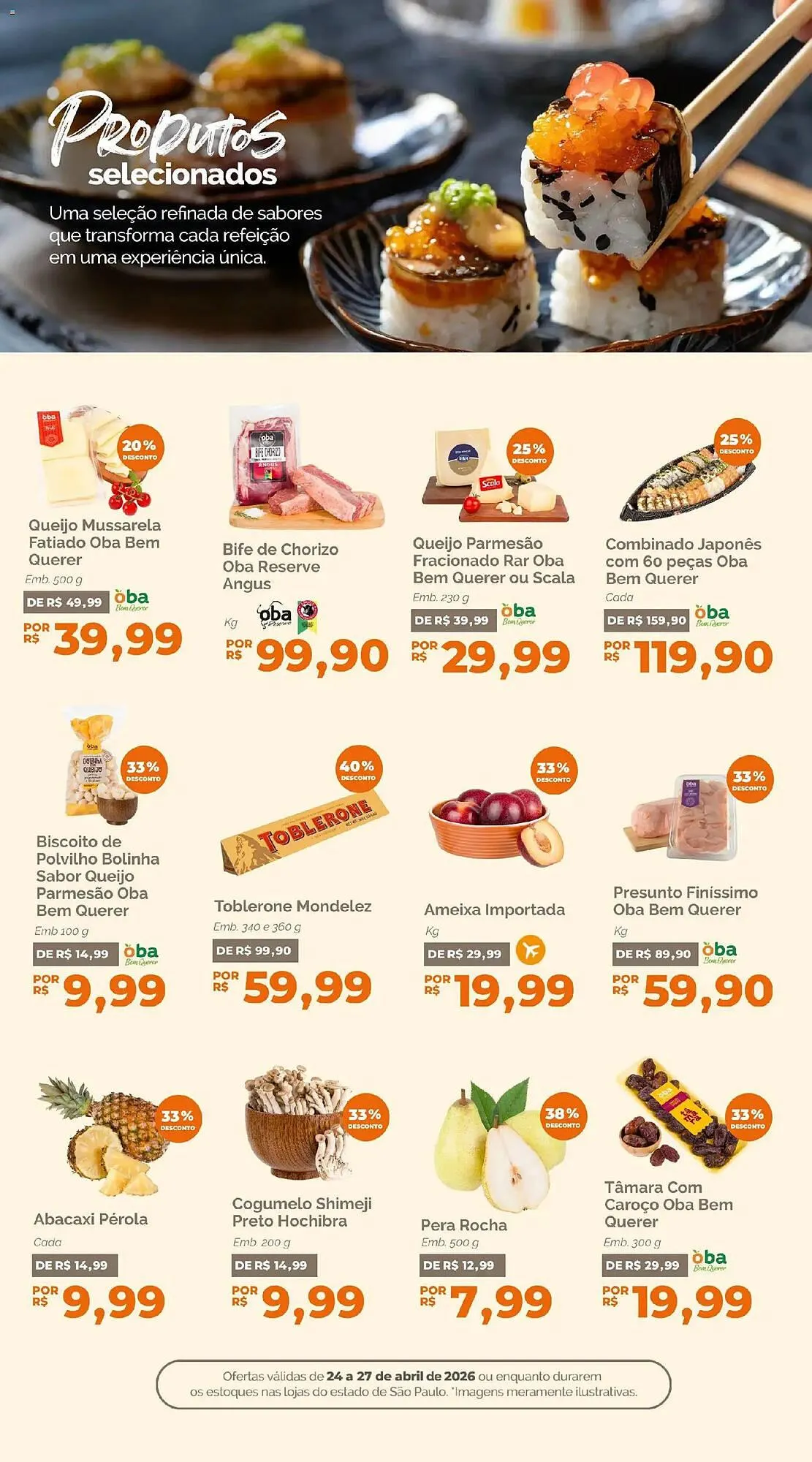 Encarte de Folheto Oba Hortifruti 24 de abril até 27 de abril 2026 - Pagina 6