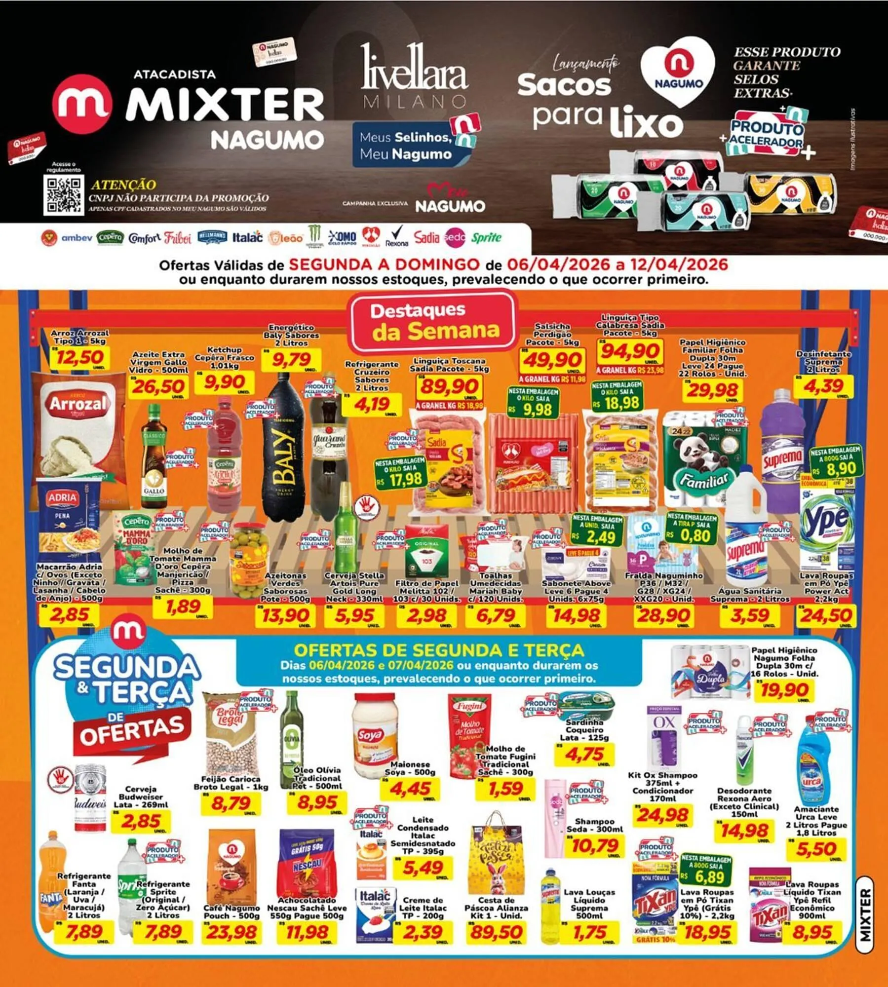 Encarte de Folheto Nagumo 6 de abril até 12 de abril 2026 - Pagina 1