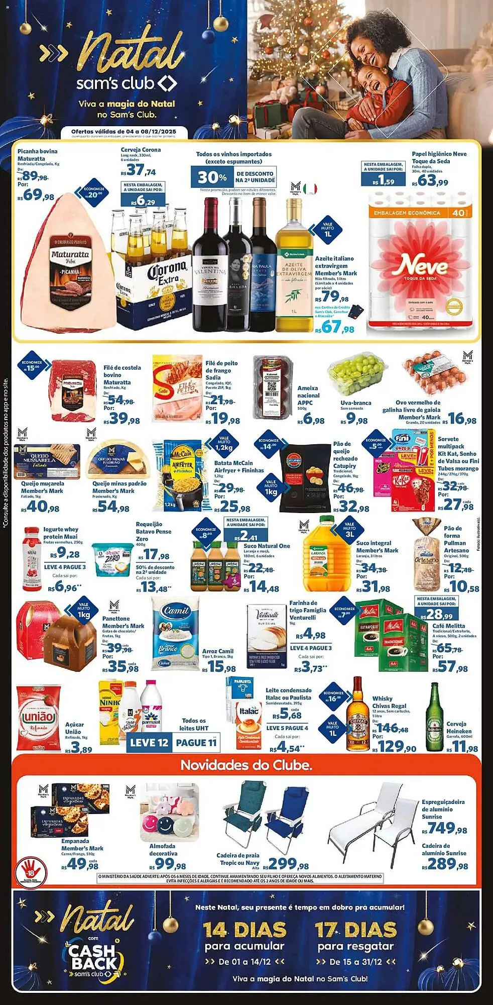 Encarte de Folheto Sam's Club 4 de dezembro até 8 de dezembro 2025 - Pagina 1