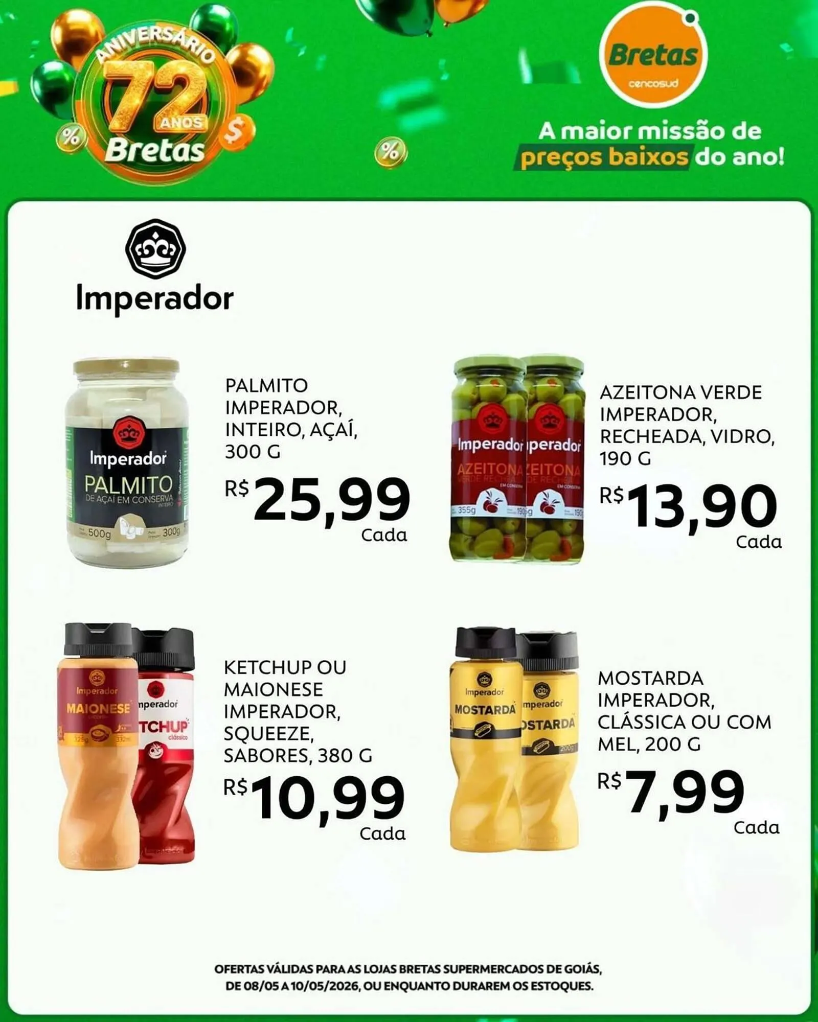 Encarte de Catálogo Supermercados Bretas 8 de maio até 10 de maio 2026 - Pagina 1