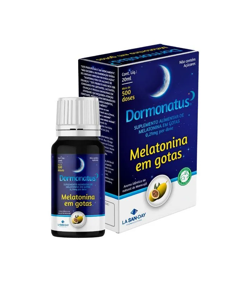 Dormonatus Melatonina 20ml Gt 0,21mg 20ml Gotas 0,21mg