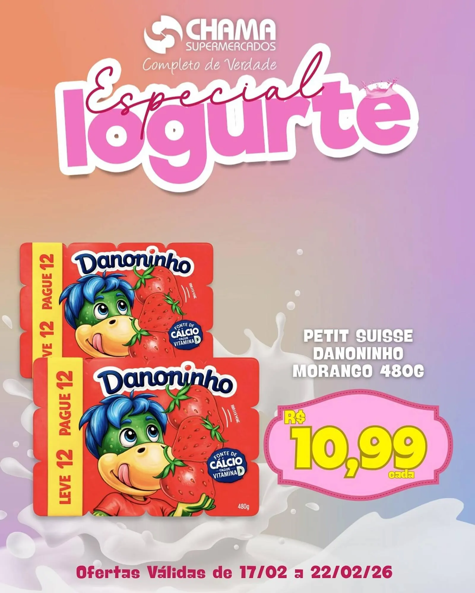 Encarte de Catálogo Chama Supermercados 17 de fevereiro até 22 de fevereiro 2026 - Pagina 5