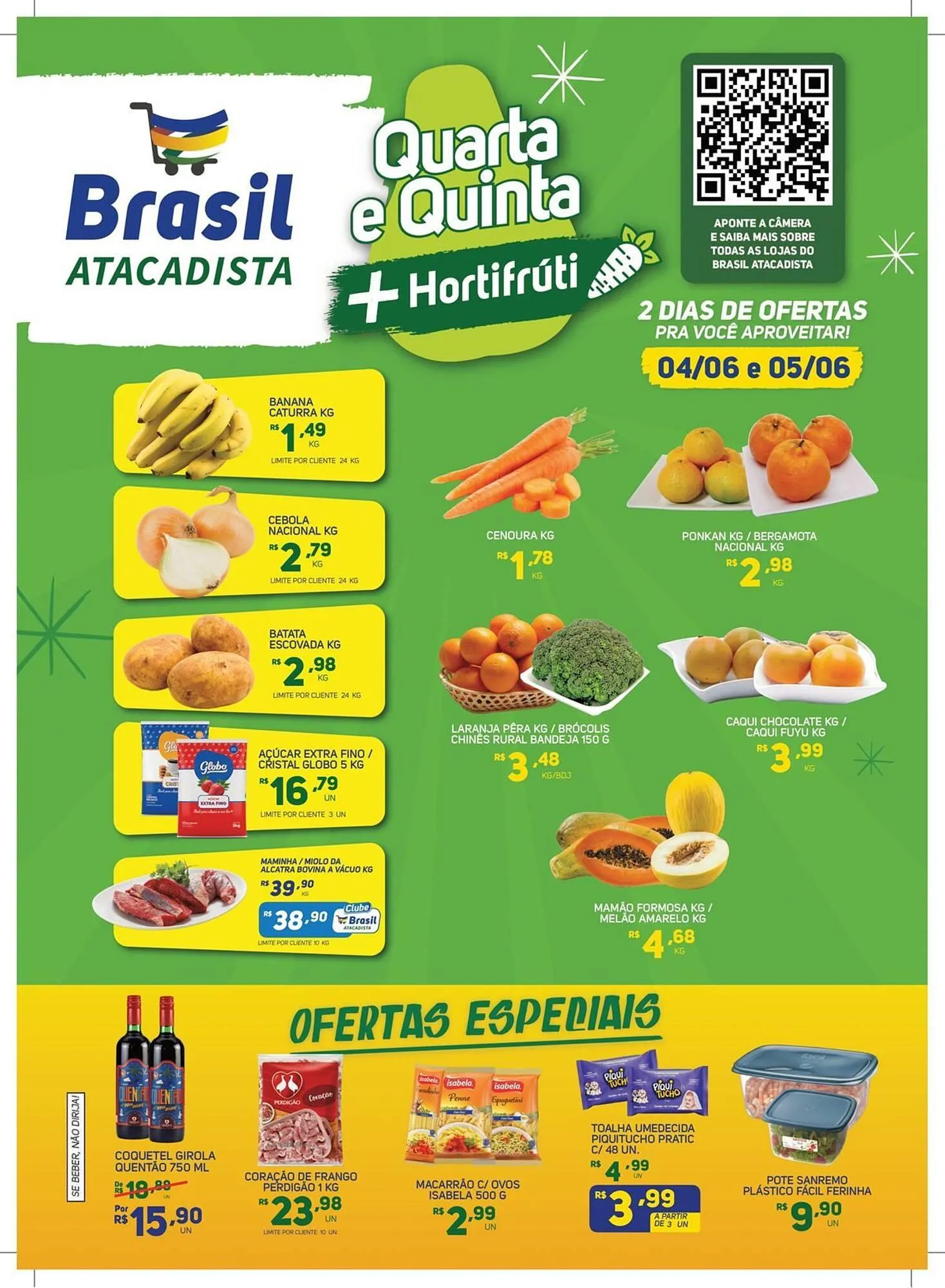 Encarte de Catálogo Brasil Atacadista 4 de junho até 5 de junho 2025 - Pagina 1