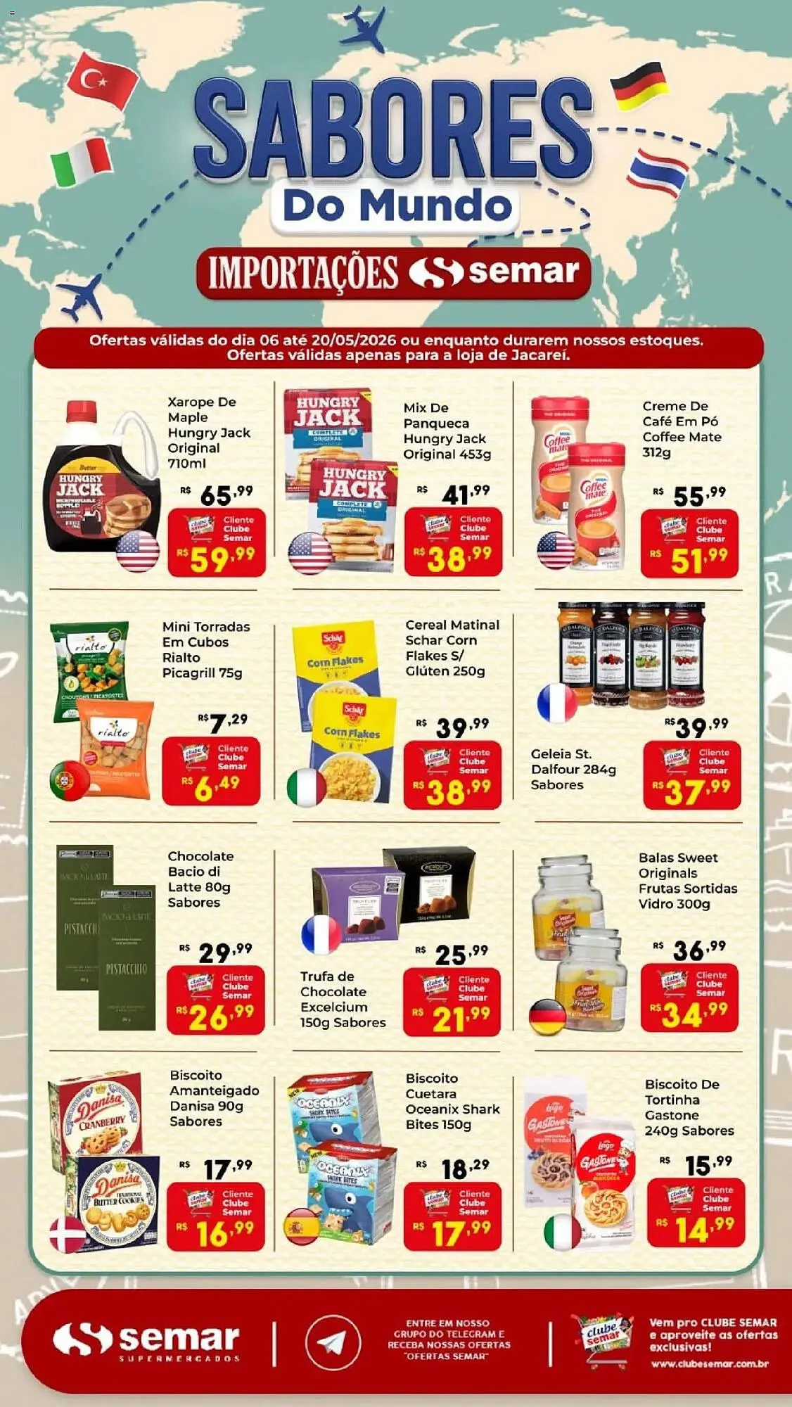 Encarte de Folheto Semar Supermercado 6 de maio até 20 de maio 2026 - Pagina 1