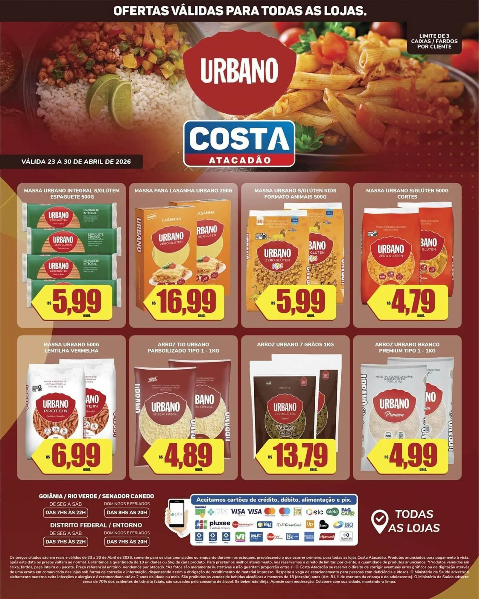 Encarte de Tabloide Costa Atacadão 23 de abril até 30 de abril 2026 - Pagina 1