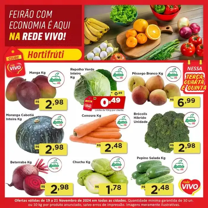 Encarte de Ofertas Rede Vivo 19 de novembro até 24 de novembro 2024 - Pagina 2