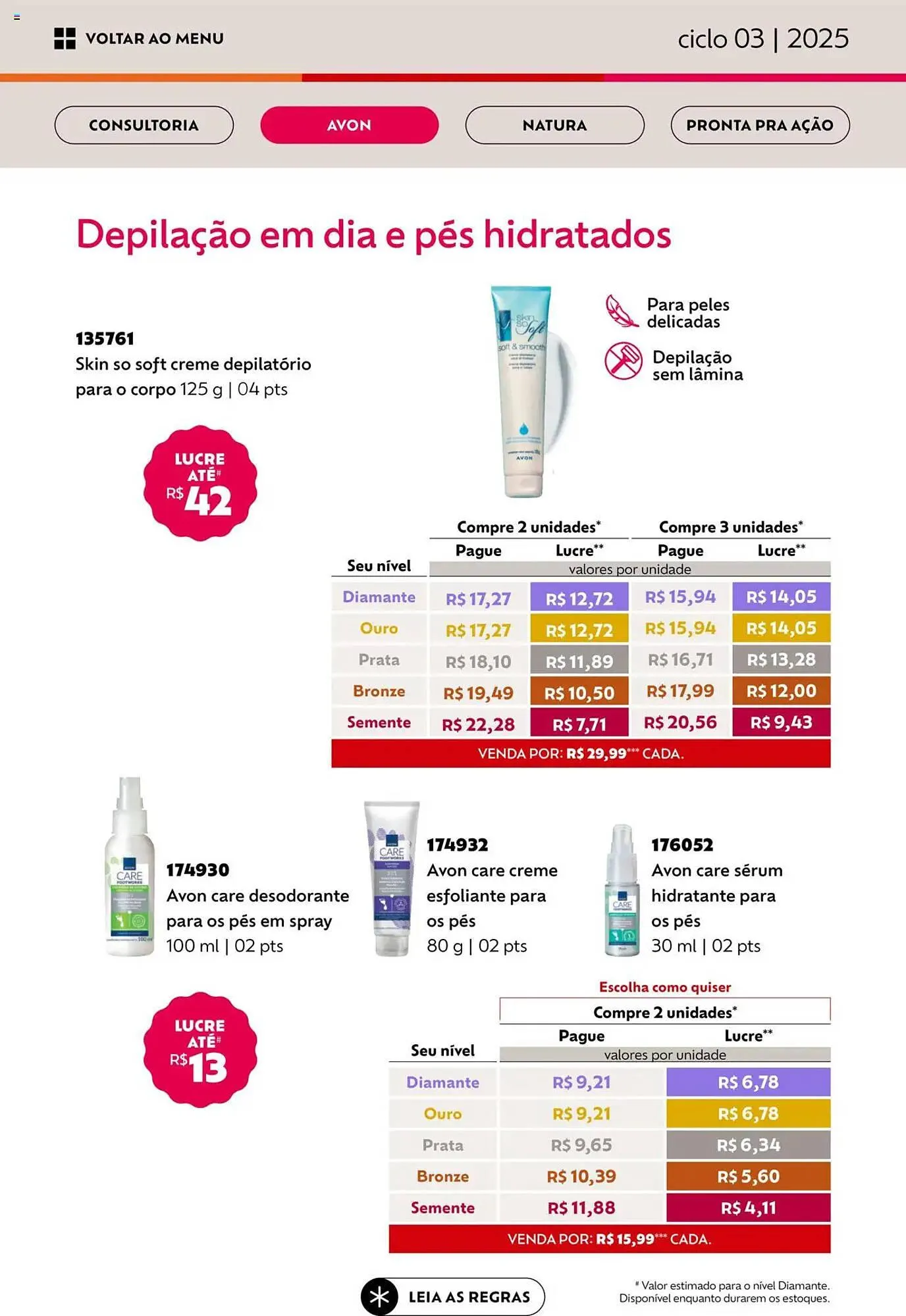 Encarte de Catálogo Avon 17 de janeiro até 17 de fevereiro 2025 - Pagina 20