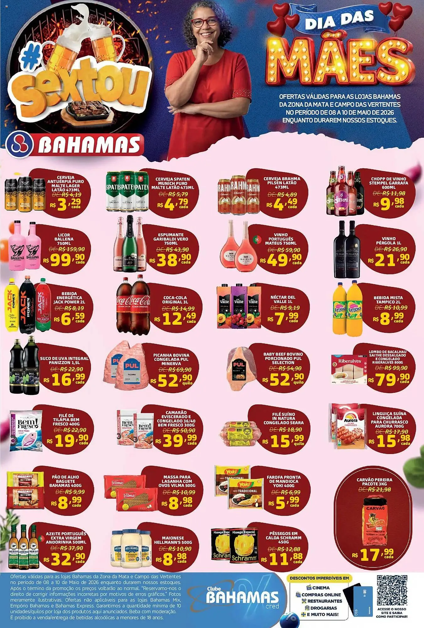 Encarte de Catálogo Bahamas Supermercados 8 de maio até 10 de maio 2026 - Pagina 1