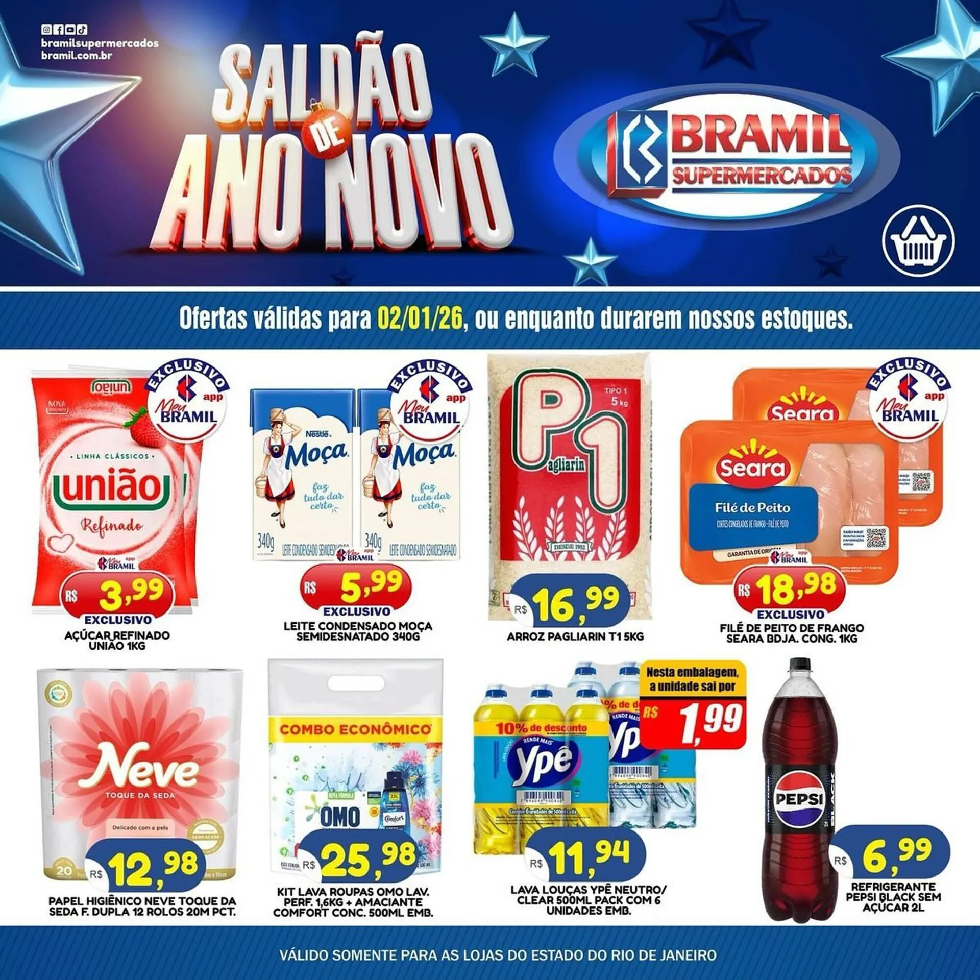 Encarte de Encarte Bramil Supermercados 2 de janeiro até 26 de janeiro 2026 - Pagina 1