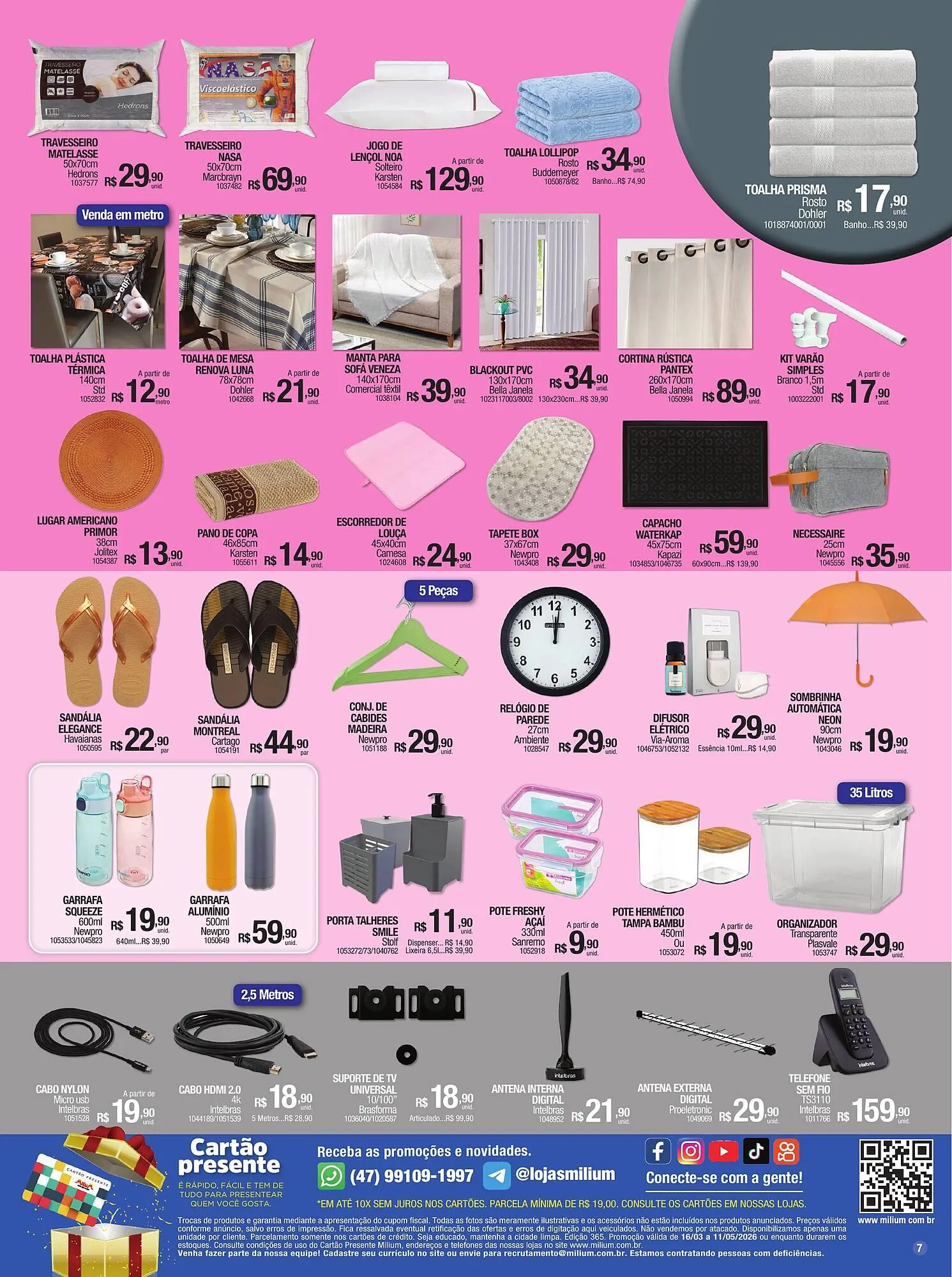 Encarte de Catálogo Milium 16 de março até 11 de maio 2026 - Pagina 7