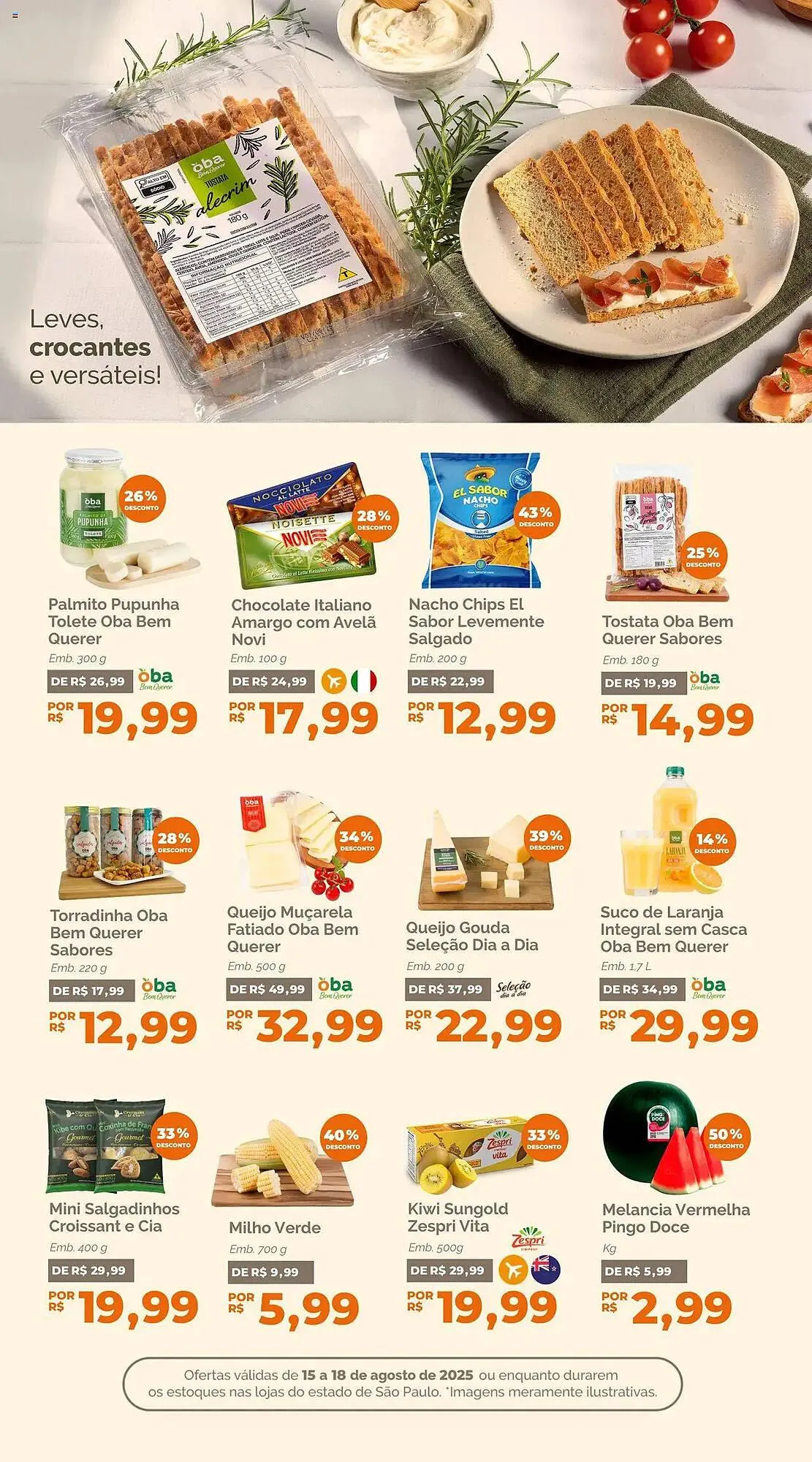 Encarte de Catálogo Oba Hortifruti 15 de agosto até 18 de agosto 2025 - Pagina 5