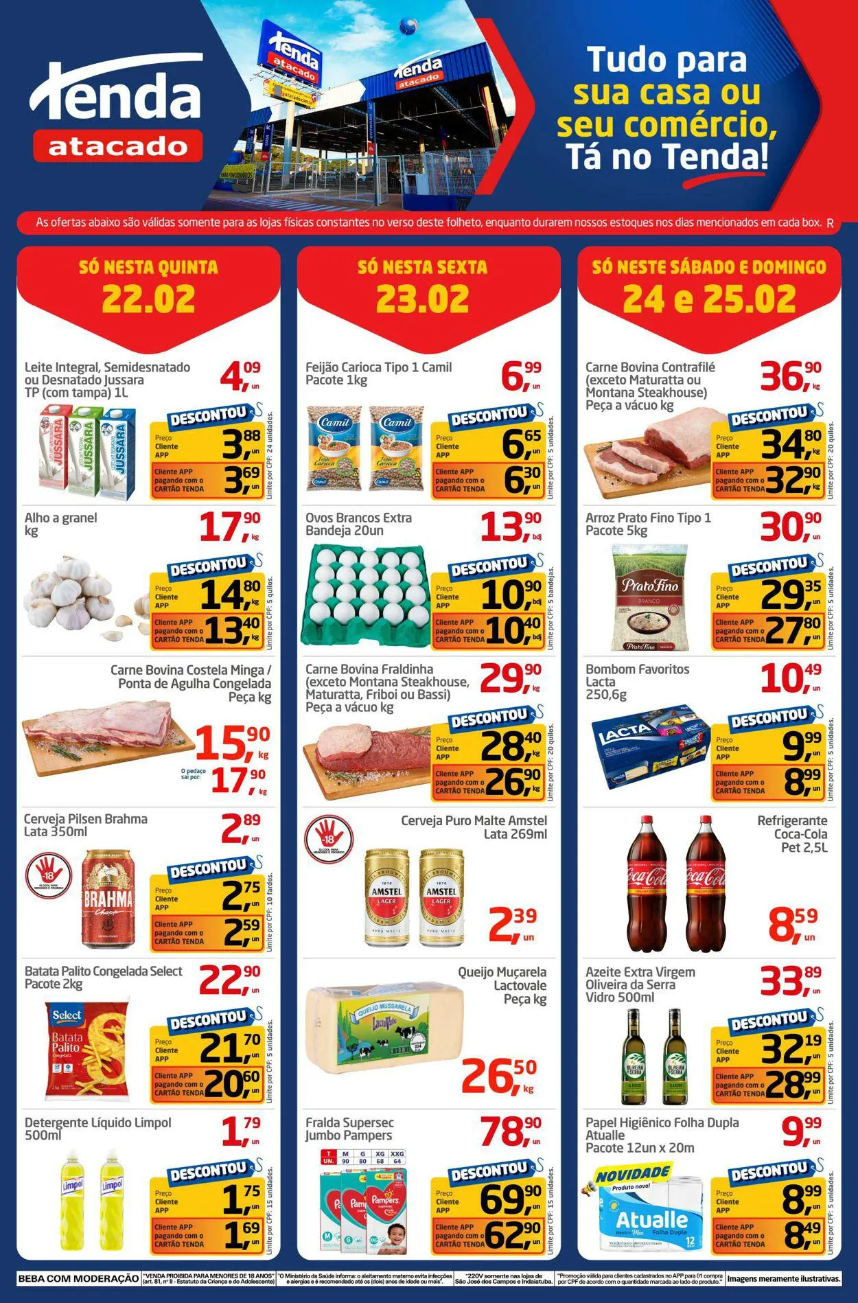Encarte de Tenda Atacado - Avaré 22 de fevereiro até 25 de fevereiro 2024 - Pagina 1