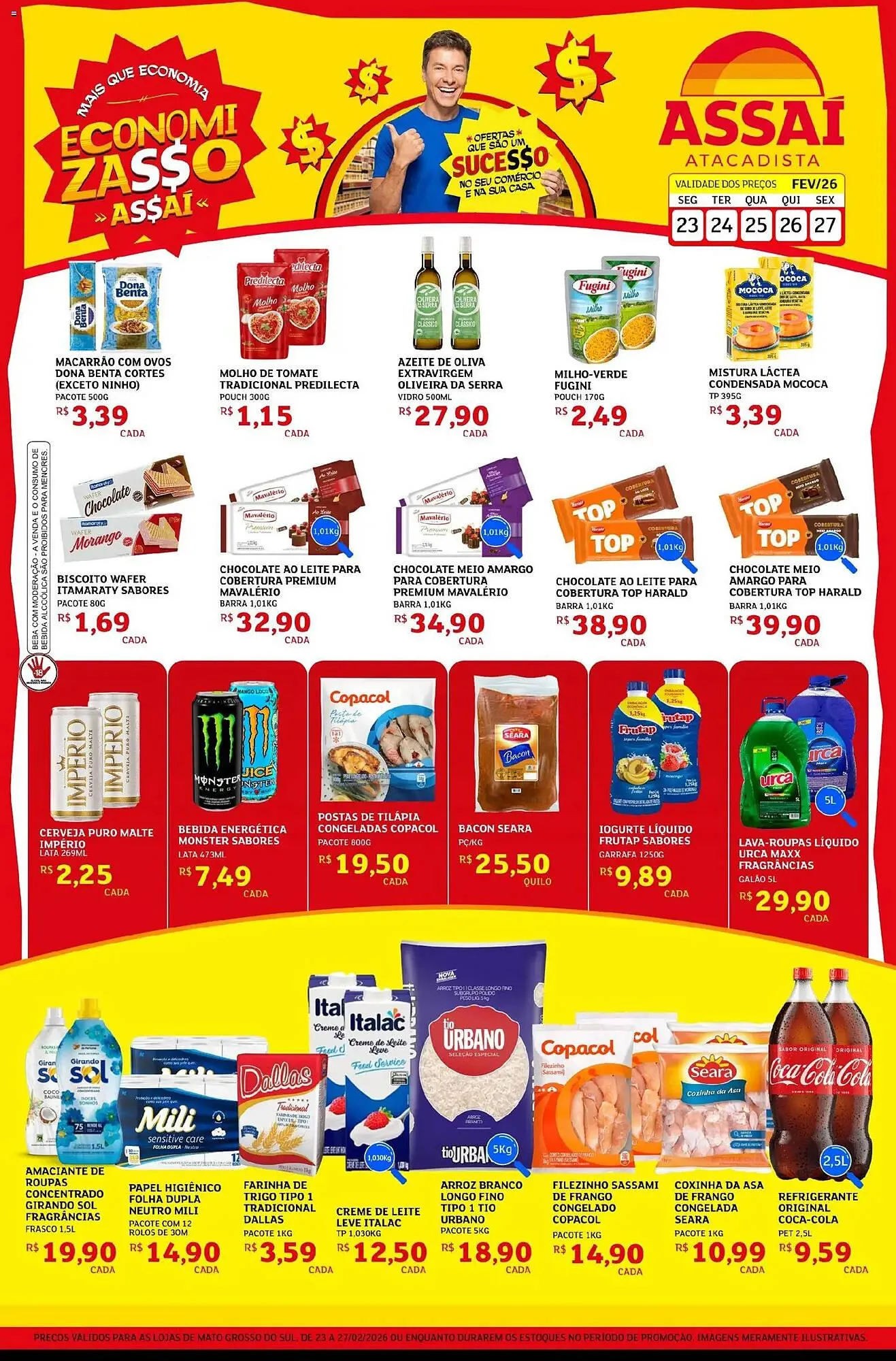 Encarte de Encarte Assaí Atacadista 23 de fevereiro até 27 de fevereiro 2026 - Pagina 1