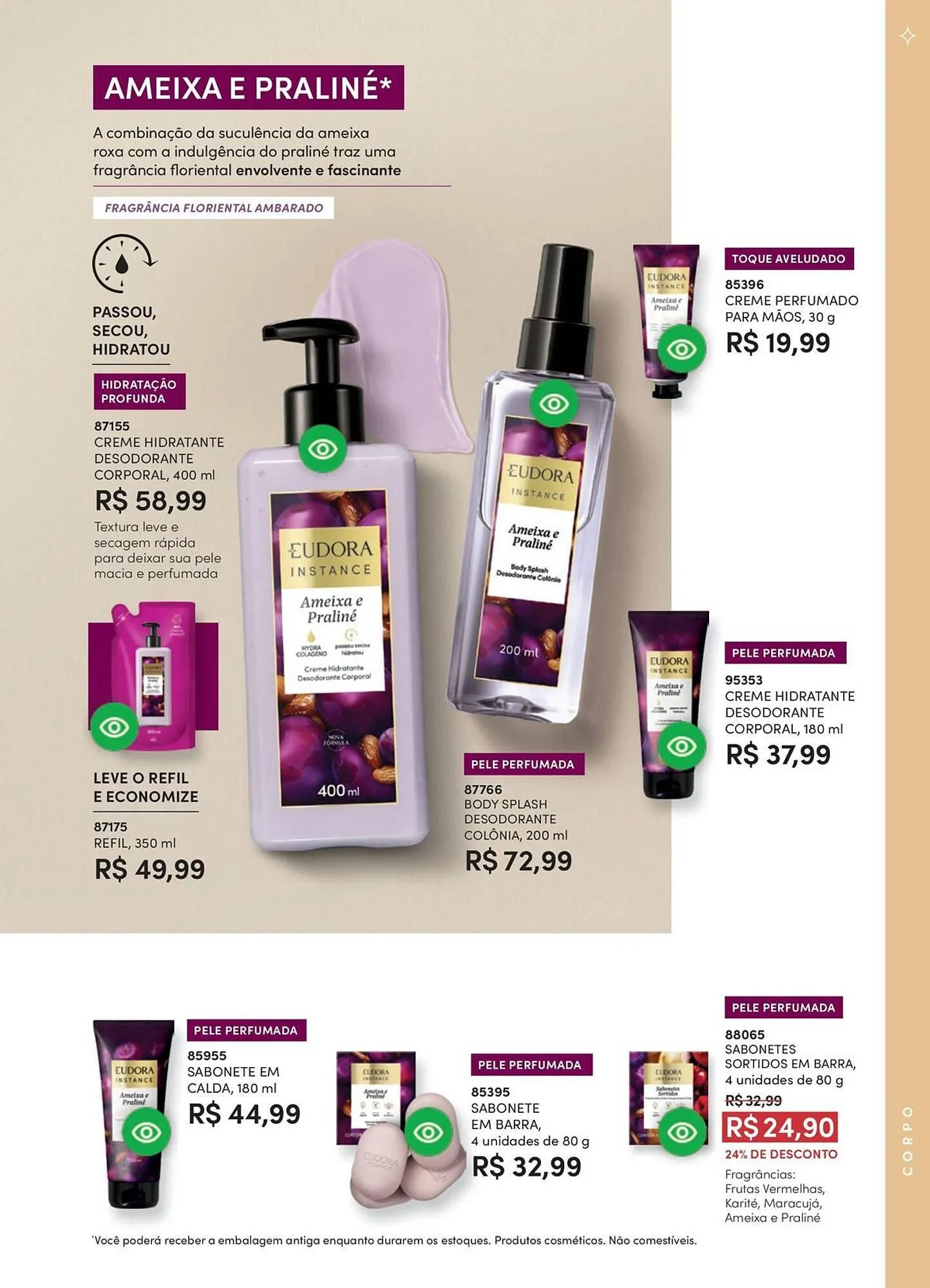 Encarte de Catálogo Eudora 1 de abril até 1 de maio 2026 - Pagina 115