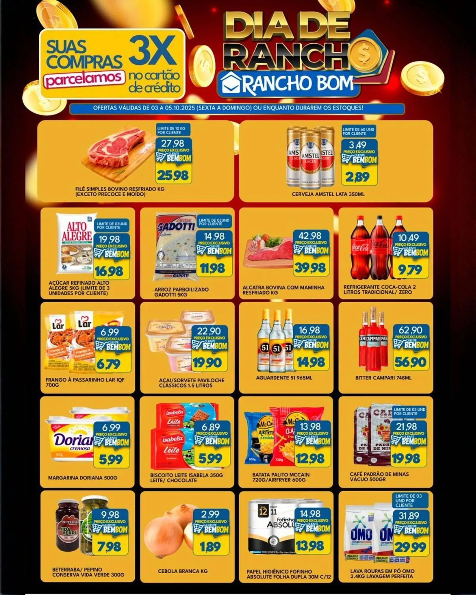 Encarte de Catálogo Rancho Bom Supermercados 3 de outubro até 5 de outubro 2025 - Pagina 2