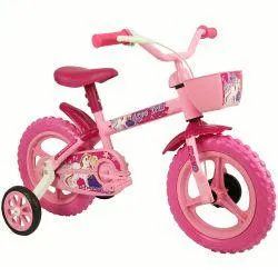 Bicicleta Infantil Track Bikes Nova Arco Íris - Aro 12, Aço Carbono - Rosa