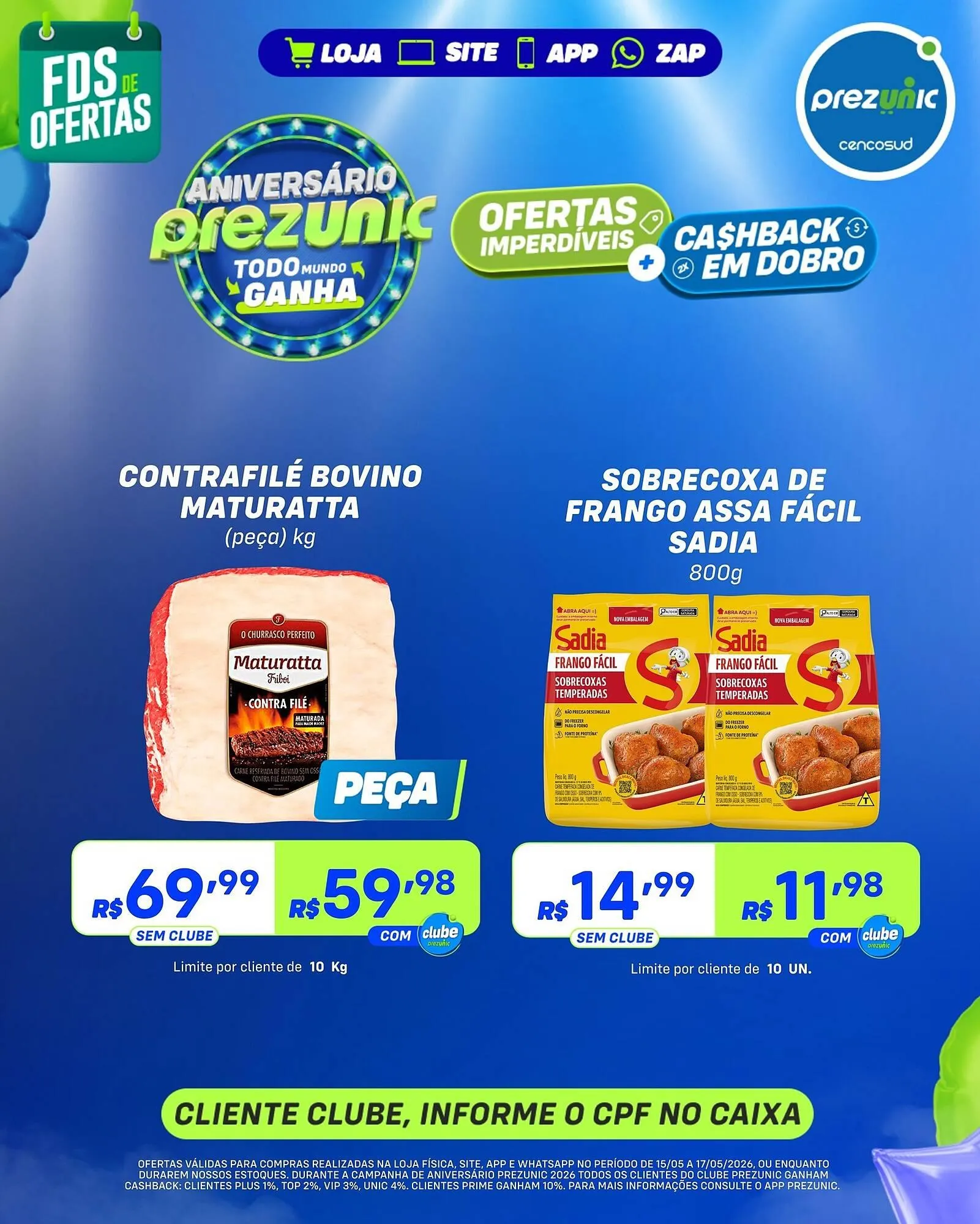 Encarte de Encarte Prezunic 15 de maio até 17 de maio 2026 - Pagina 2