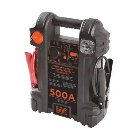 Auxiliar de Partida Arrancador 12V 500Ah Carregador Bivolt com Maleta JS500S-BR BLACK DECKER
