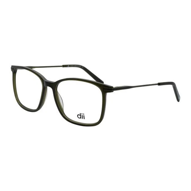 Armação de Óculos de Grau Masculino Dii Collection Quadrado 4060 Cor Verde Militar