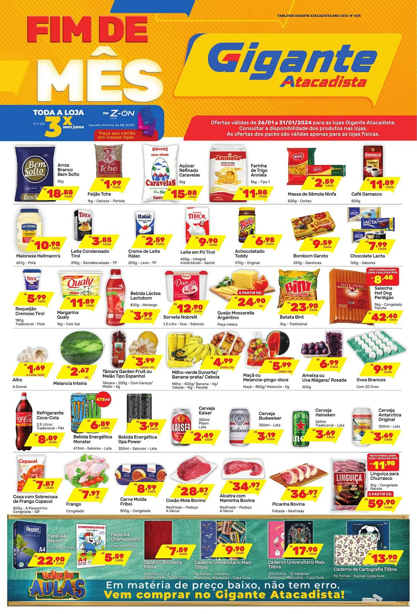 Encarte de Catálogo Gigante Atacadista 26 de janeiro até 31 de janeiro 2024 - Pagina 1