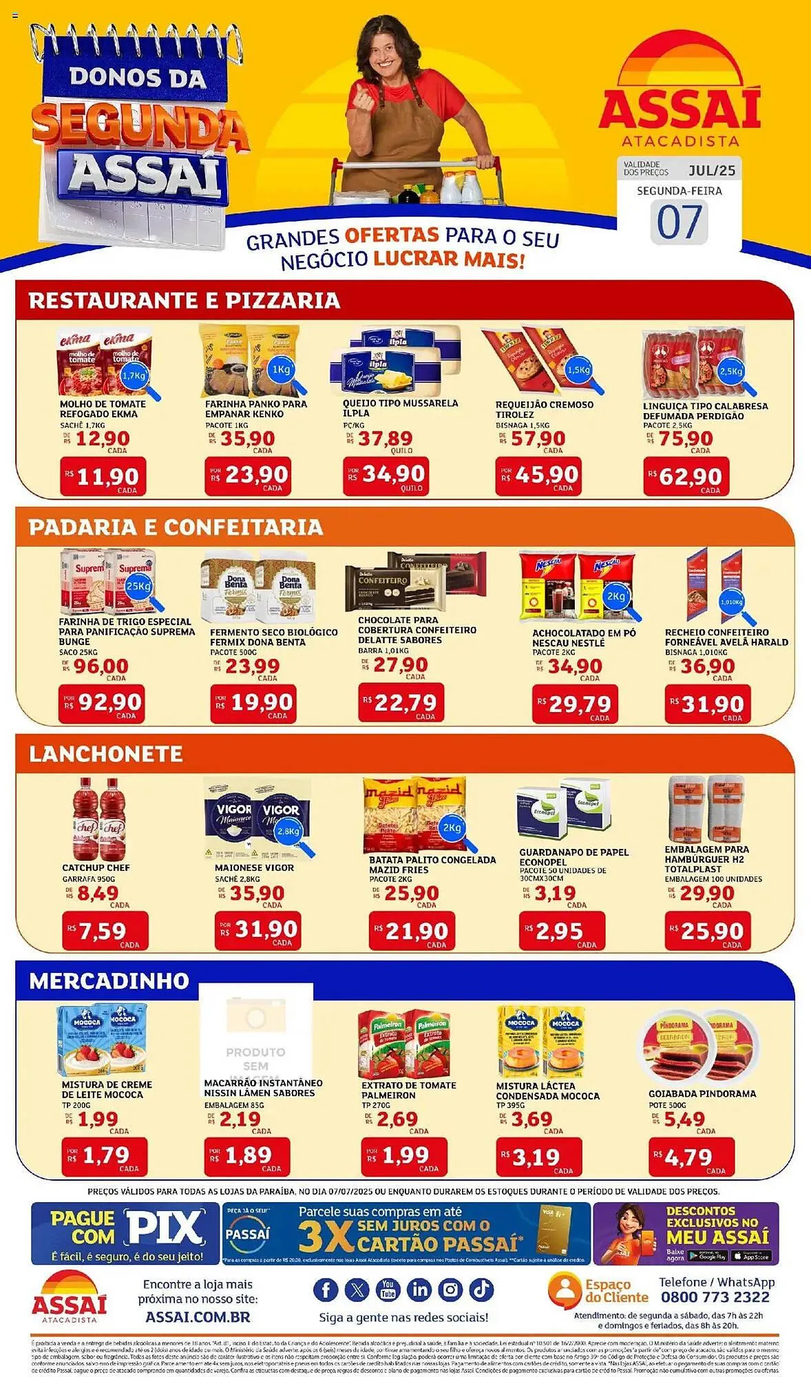 Encarte de Catálogo Assaí Atacadista 7 de julho até 7 de julho 2025 - Pagina 1