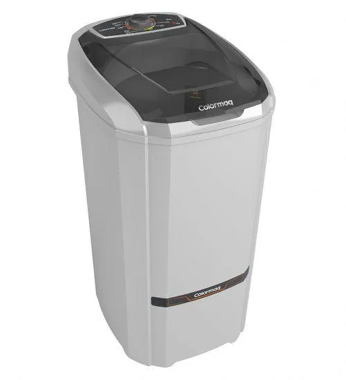 Lavadora de Roupas Tanquinho Colormaq LCS15 - Tampa Translúcida, 15 Kg - Prata