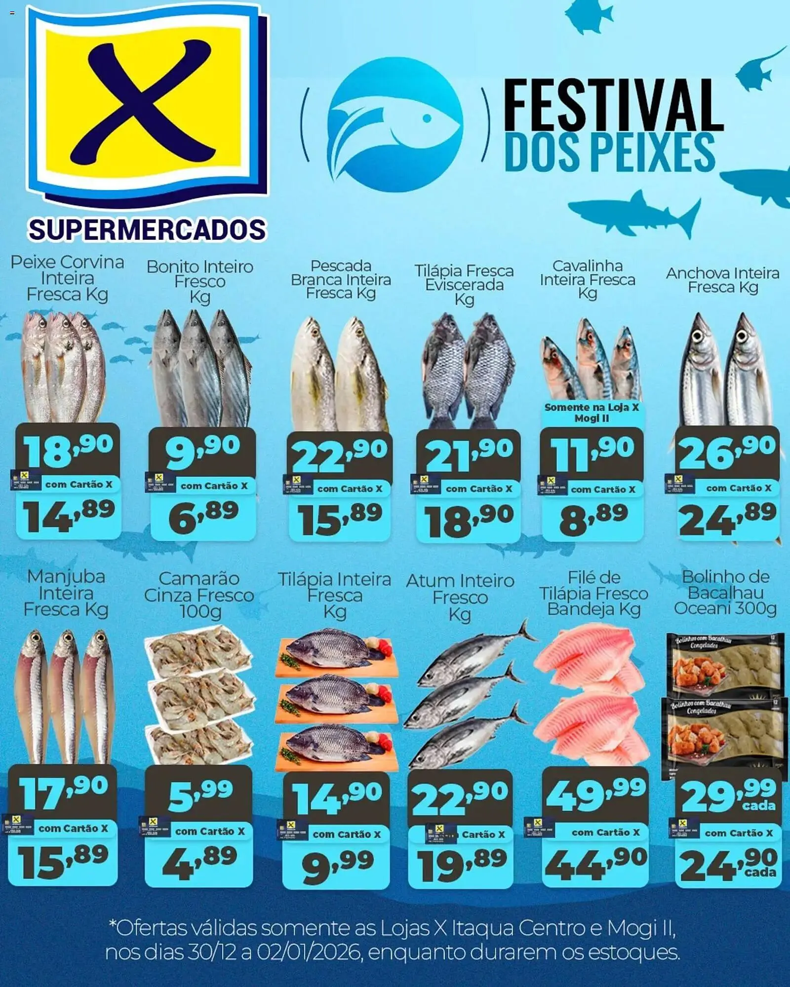 Encarte de Folheto X Supermercados 30 de dezembro até 2 de janeiro 2026 - Pagina 1