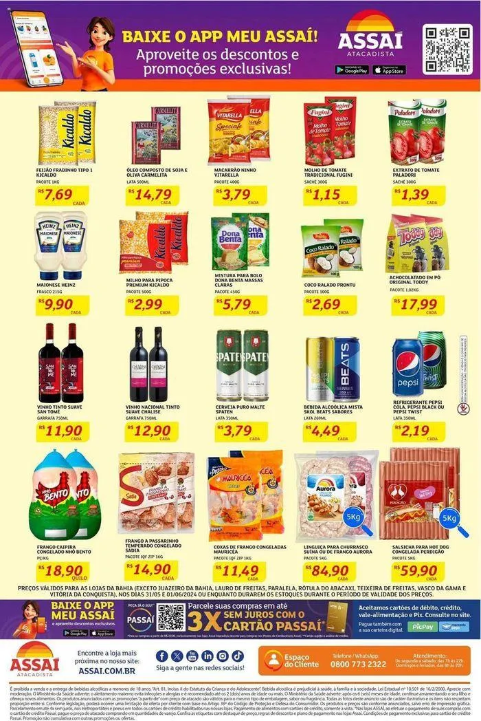 Encarte de Ofertas Assaí Atacadista 31 de maio até 31 de maio 2024 - Pagina 2