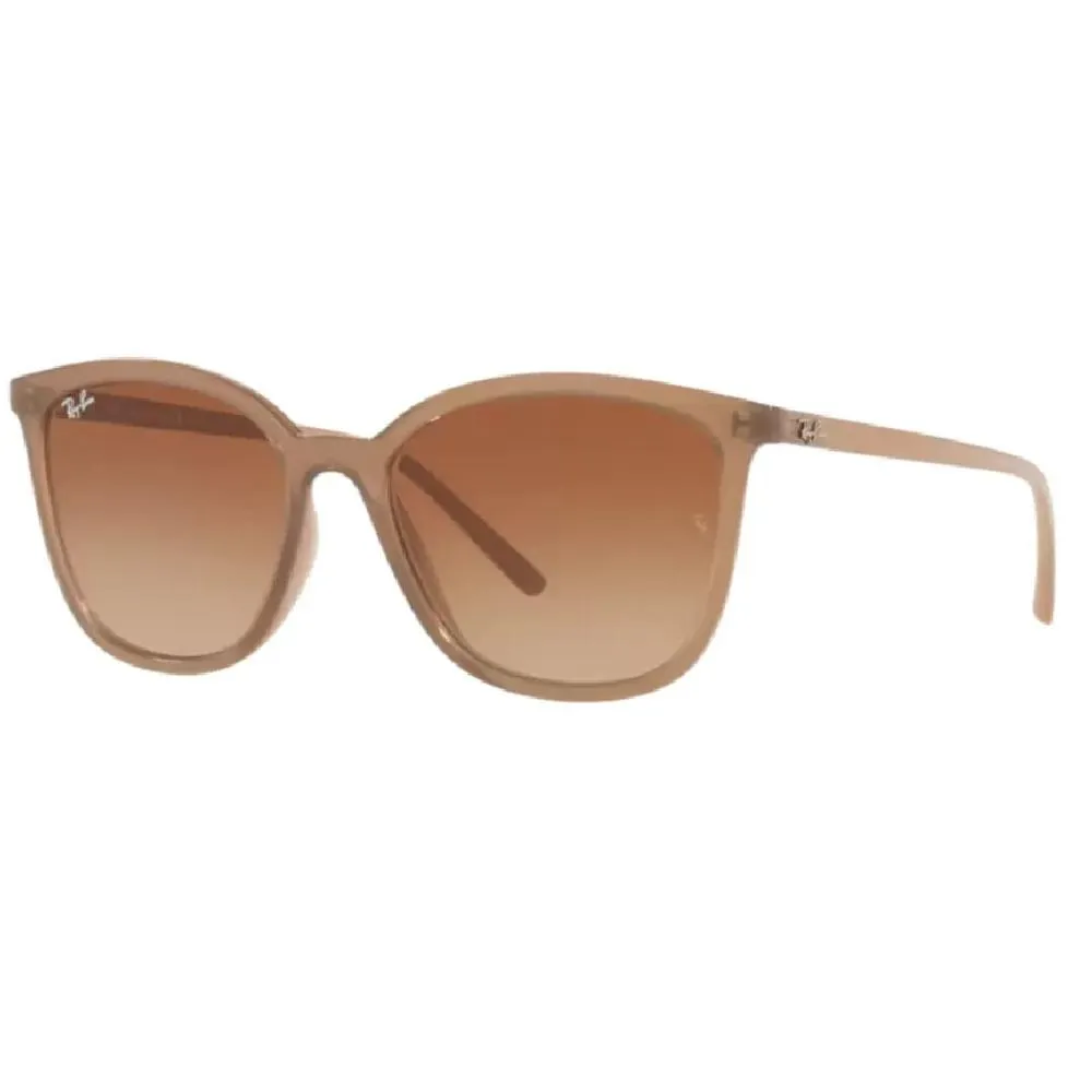 Óculos de sol Ray Ban, modelo RB4350L, cor Bege, tamanho 56