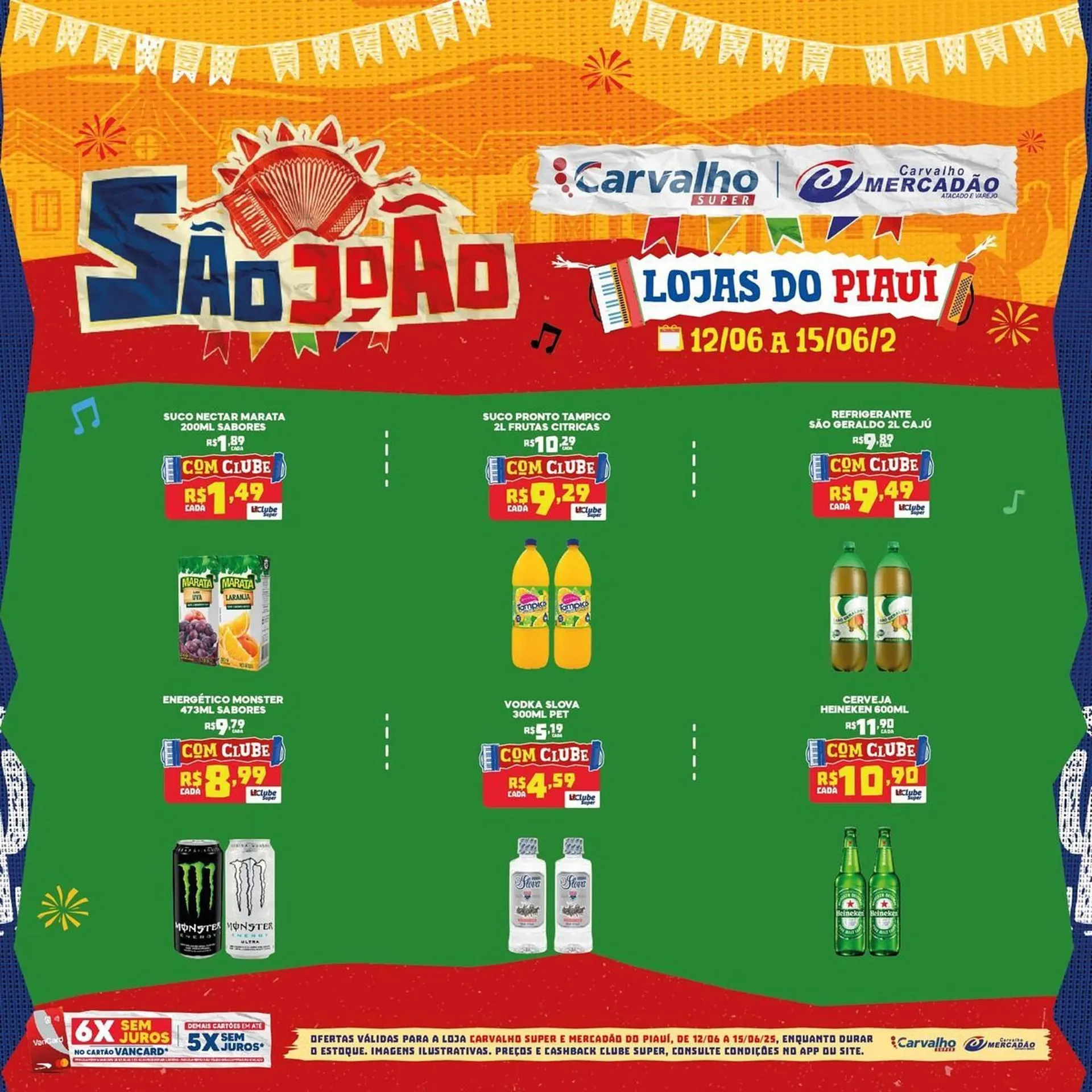 Encarte de Catálogo Carvalho Supermercado 12 de junho até 15 de junho 2025 - Pagina 6