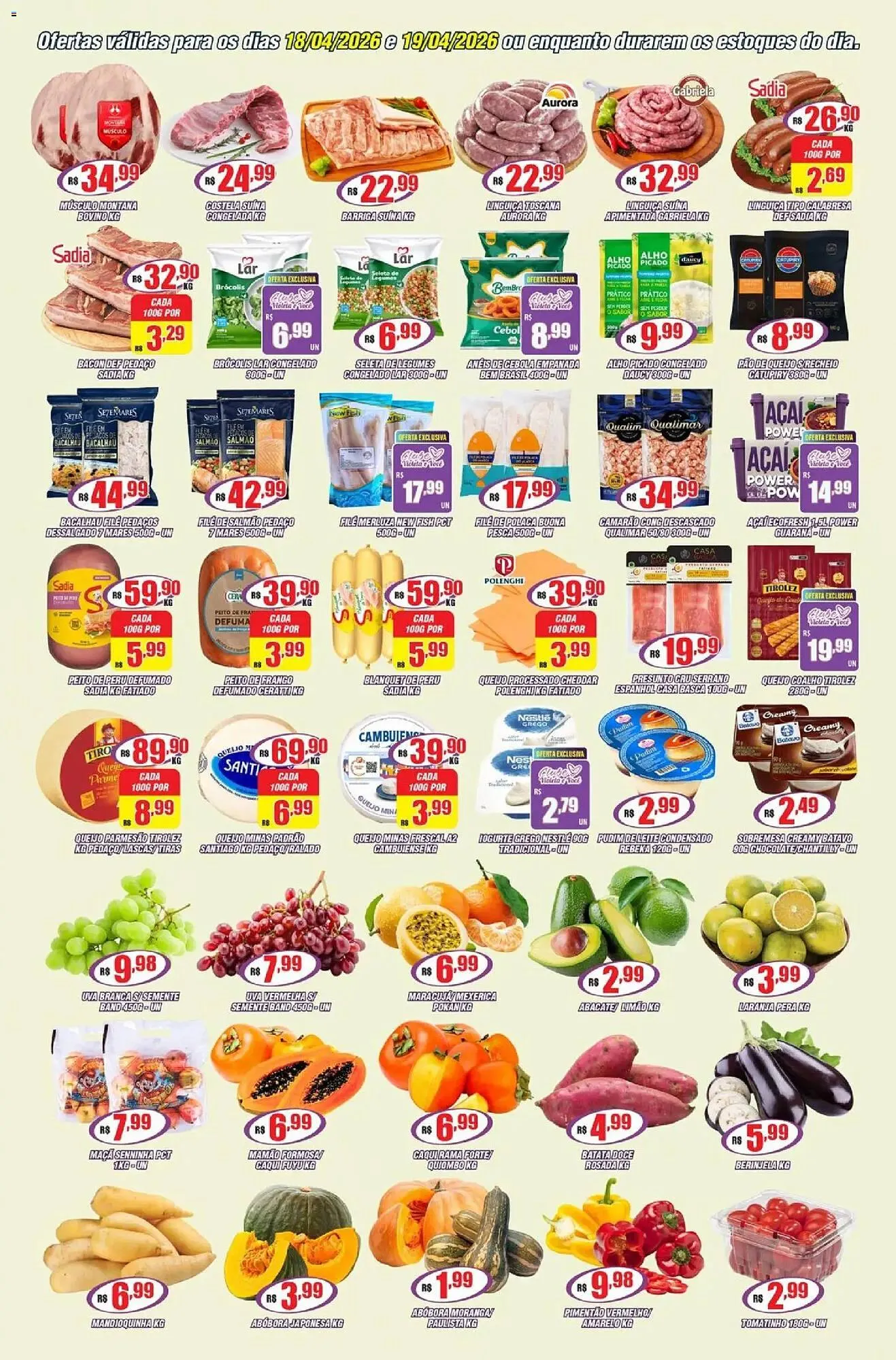 Encarte de Catálogo Violeta Supermercados 18 de abril até 20 de abril 2026 - Pagina 2