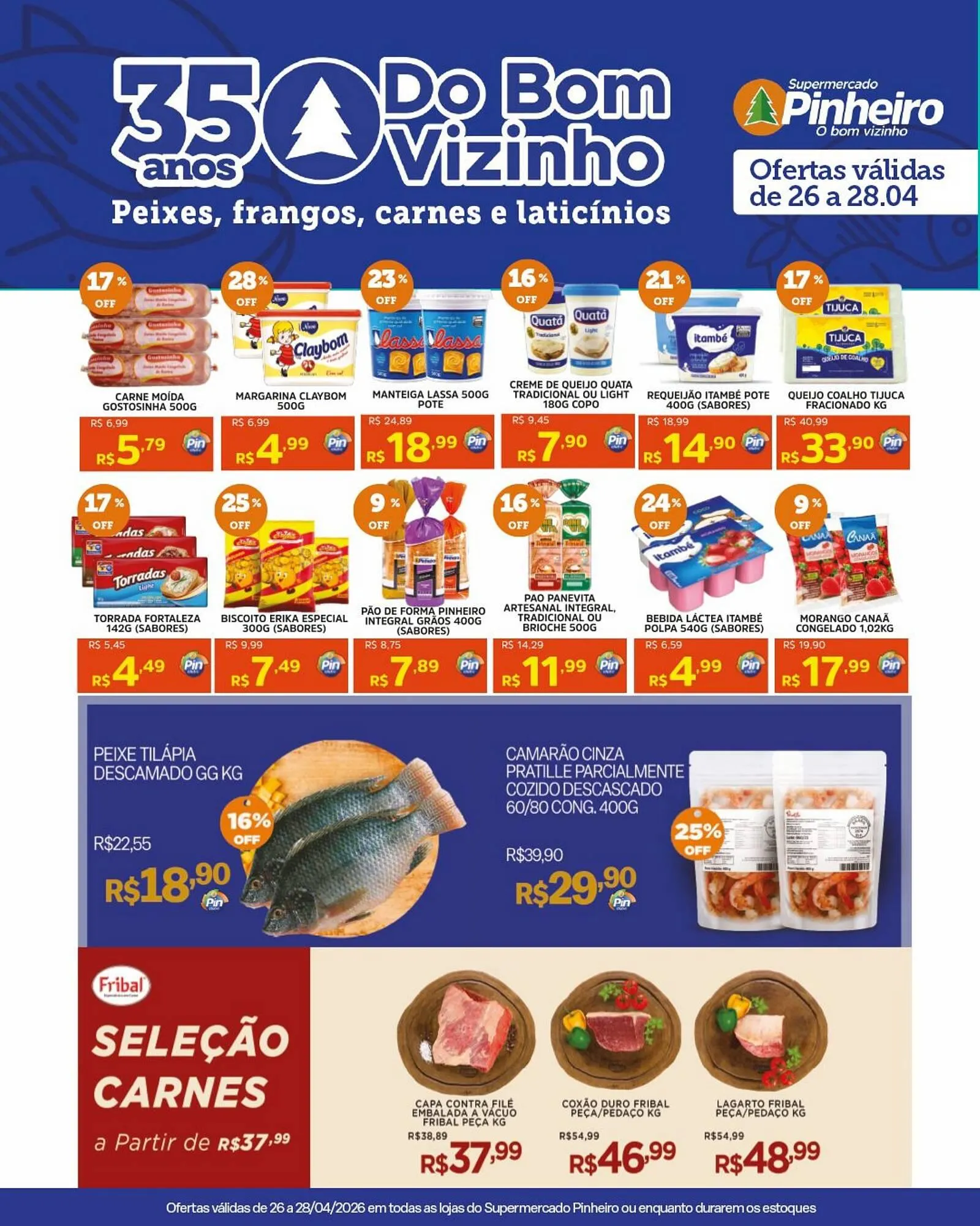 Encarte de Encarte Pinheiro Supermercado 27 de abril até 28 de abril 2026 - Pagina 1