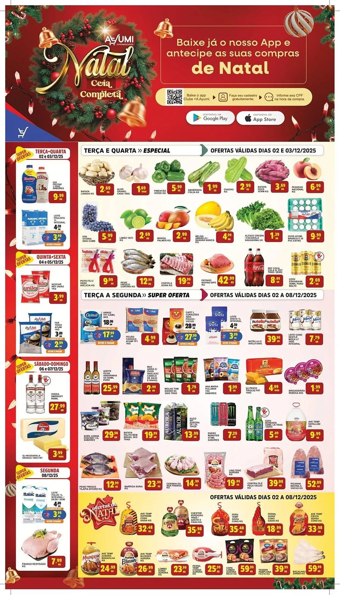 Encarte de Folheto Ayumi Supermercados 2 de dezembro até 8 de dezembro 2025 - Pagina 1