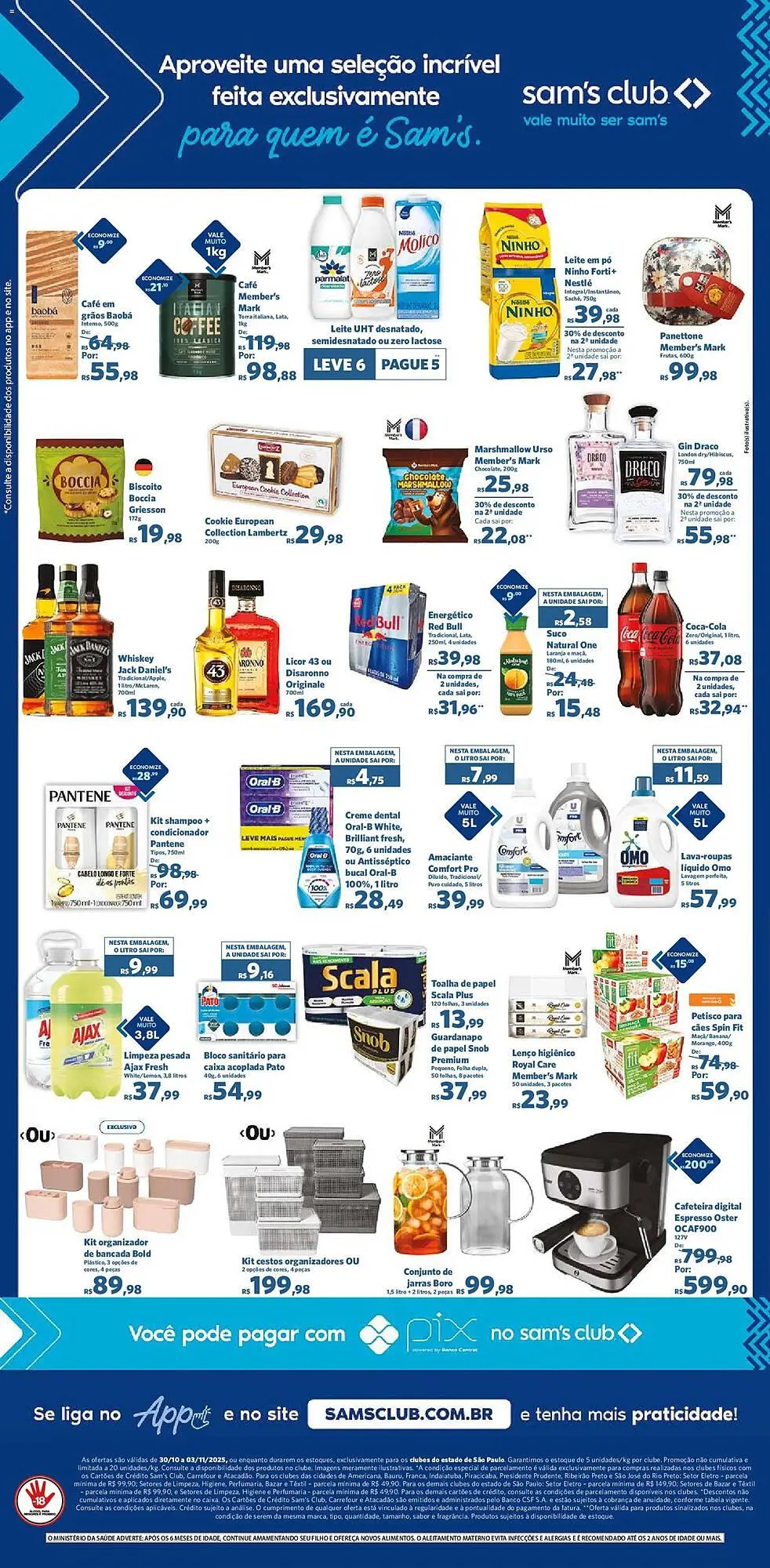 Encarte de Folheto Sam's Club 30 de outubro até 3 de novembro 2025 - Pagina 2