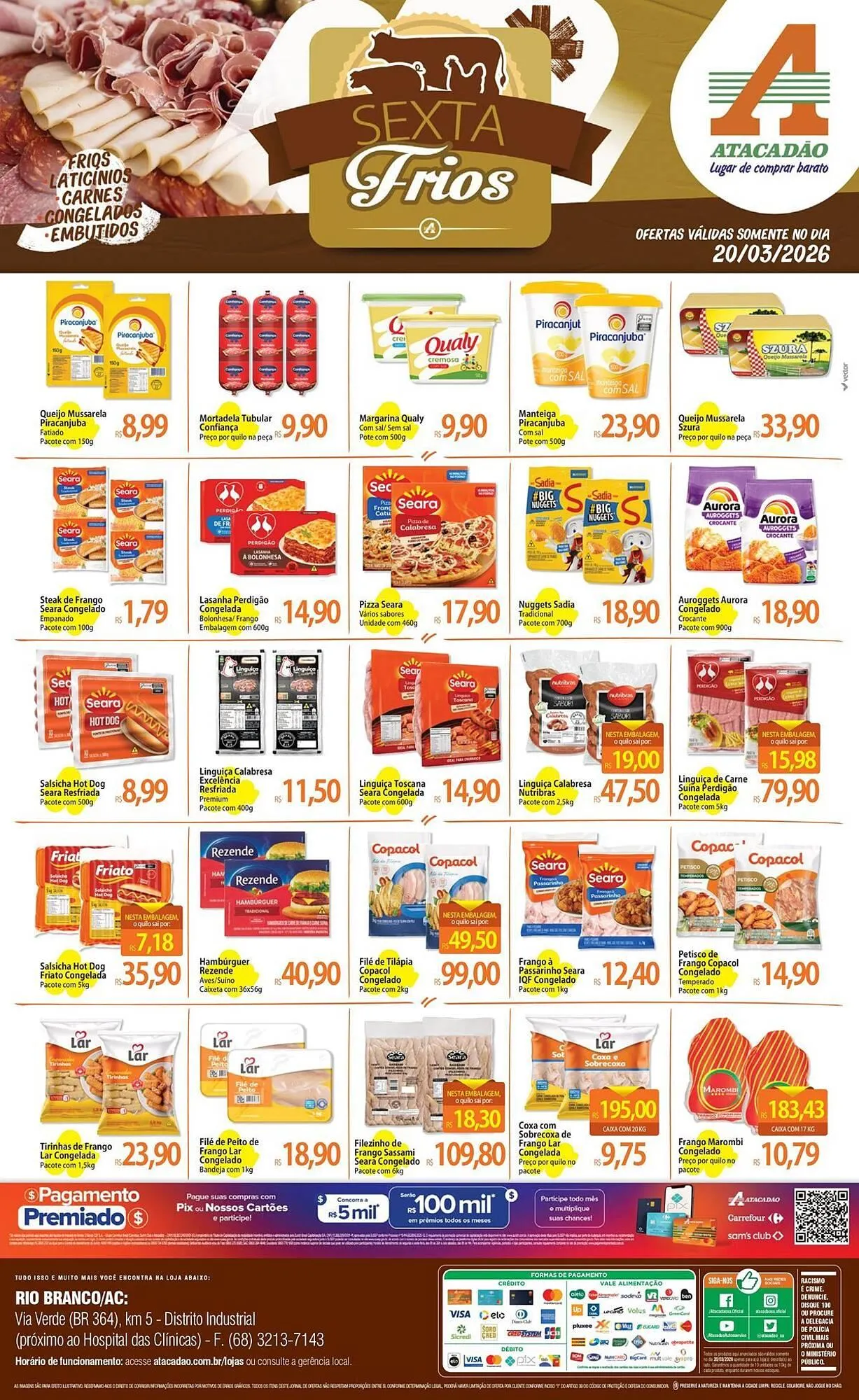 Encarte de Folheto Atacadão 20 de março até 20 de março 2026 - Pagina 1