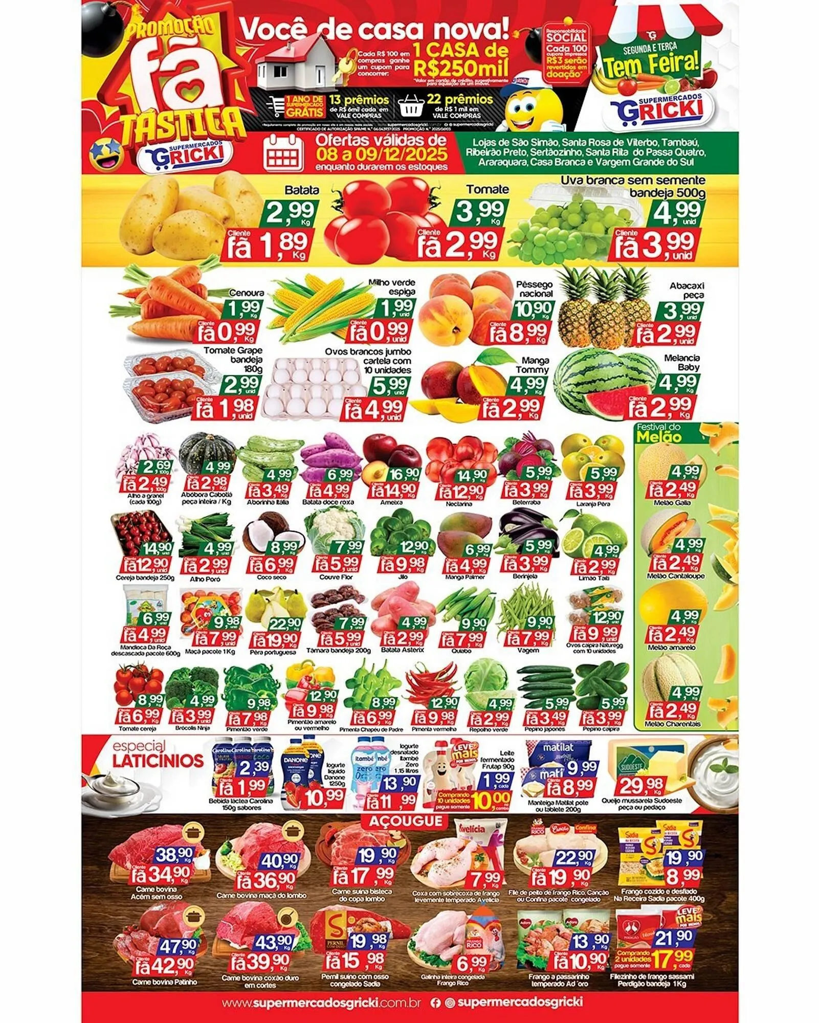 Encarte de Catálogo Supermercados Gricki 8 de dezembro até 9 de dezembro 2025 - Pagina 1