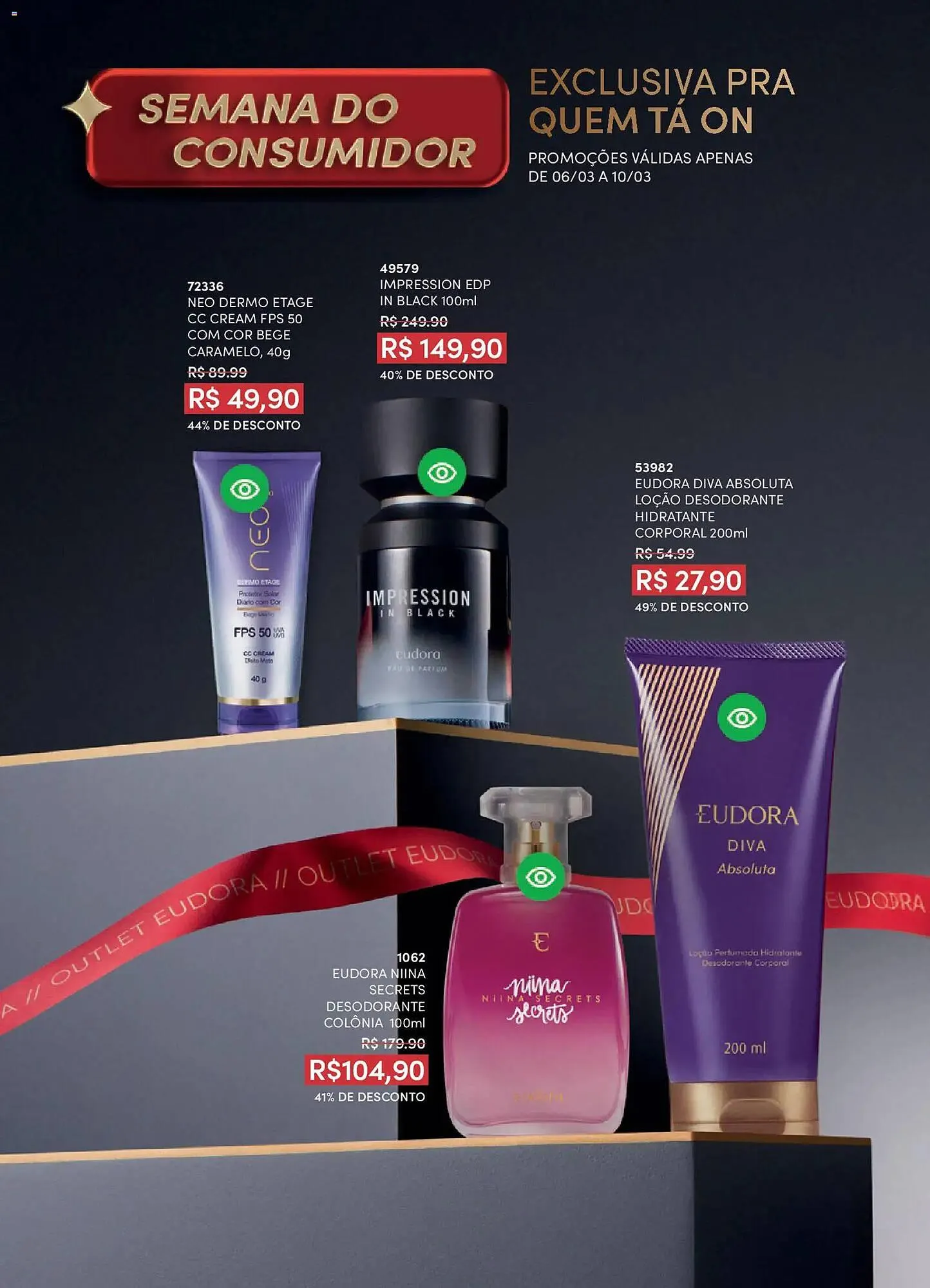 Encarte de Catálogo Eudora 19 de fevereiro até 19 de março 2026 - Pagina 116