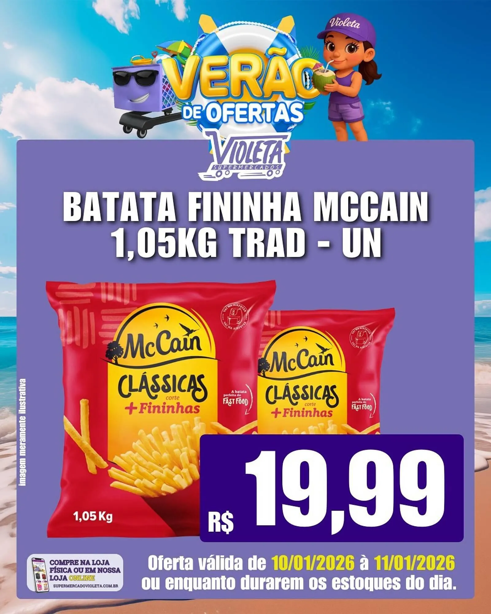 Encarte de Catálogo Violeta Supermercados 10 de janeiro até 11 de janeiro 2026 - Pagina 1