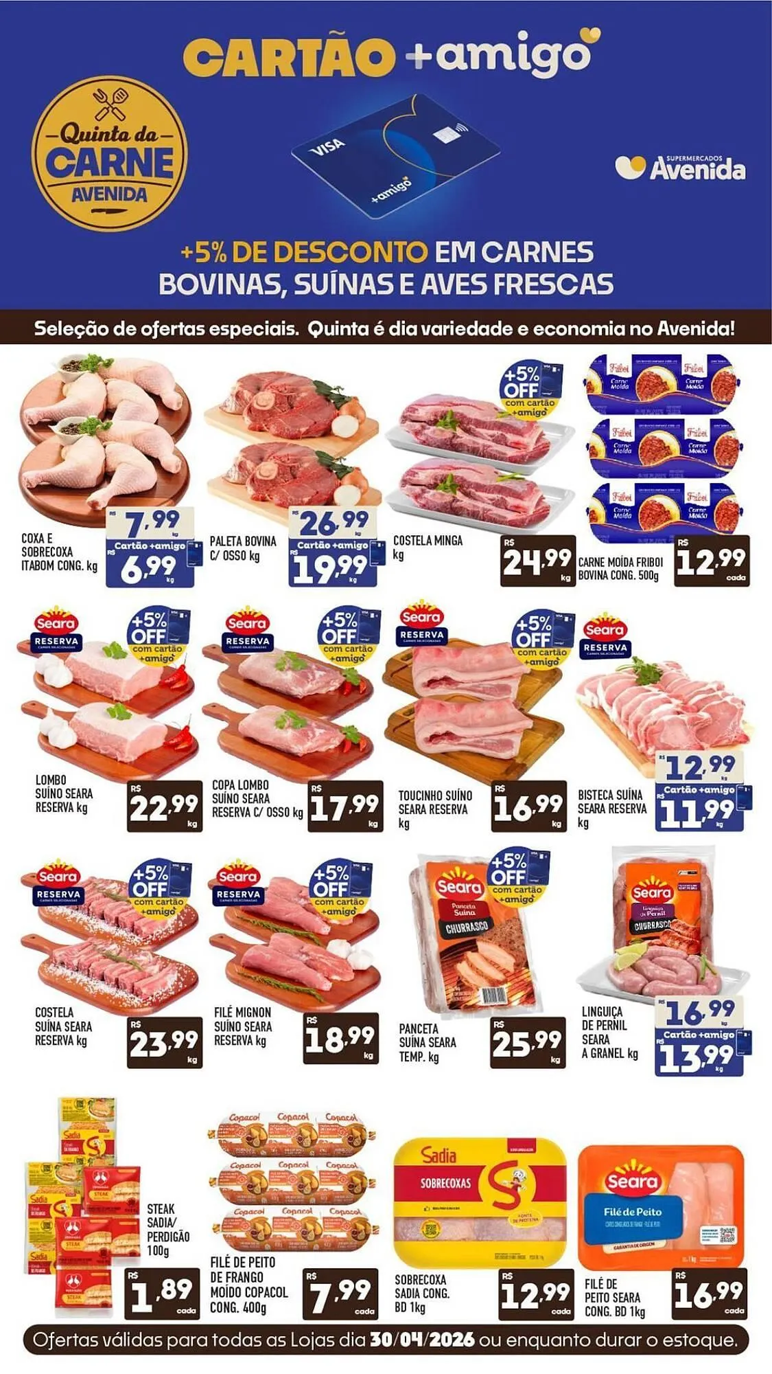 Encarte de Catálogo Supermercados Avenida 30 de abril até 30 de abril 2026 - Pagina 1