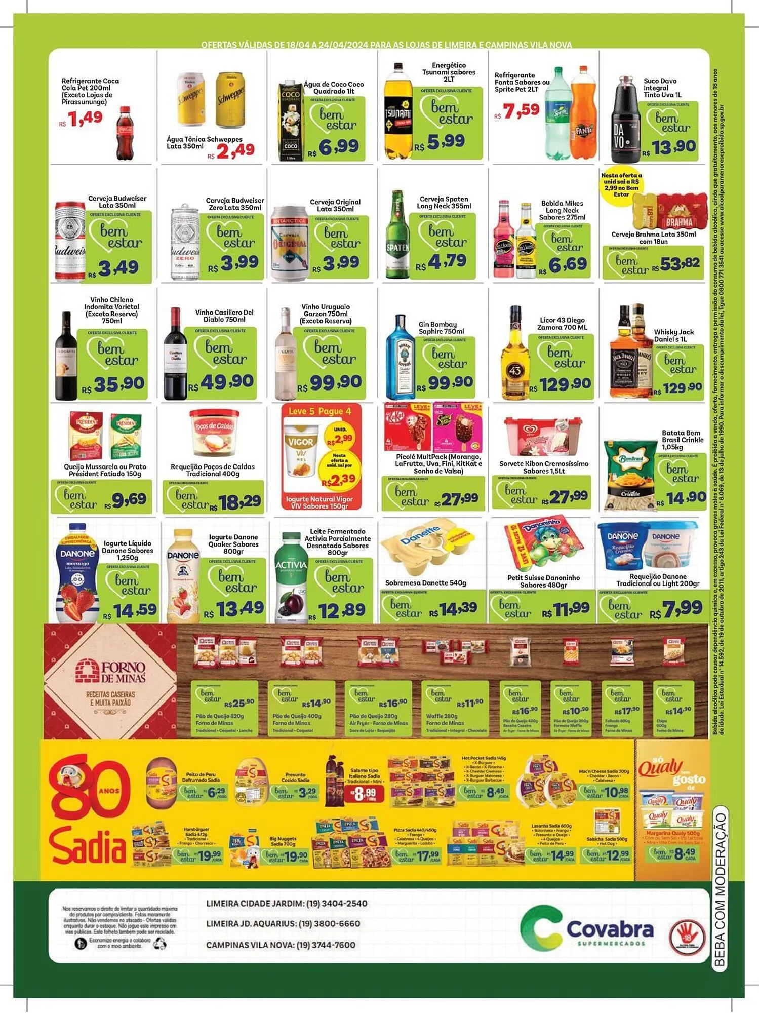 Encarte de Catálogo Covabra Supermercados 19 de abril até 24 de abril 2024 - Pagina 4