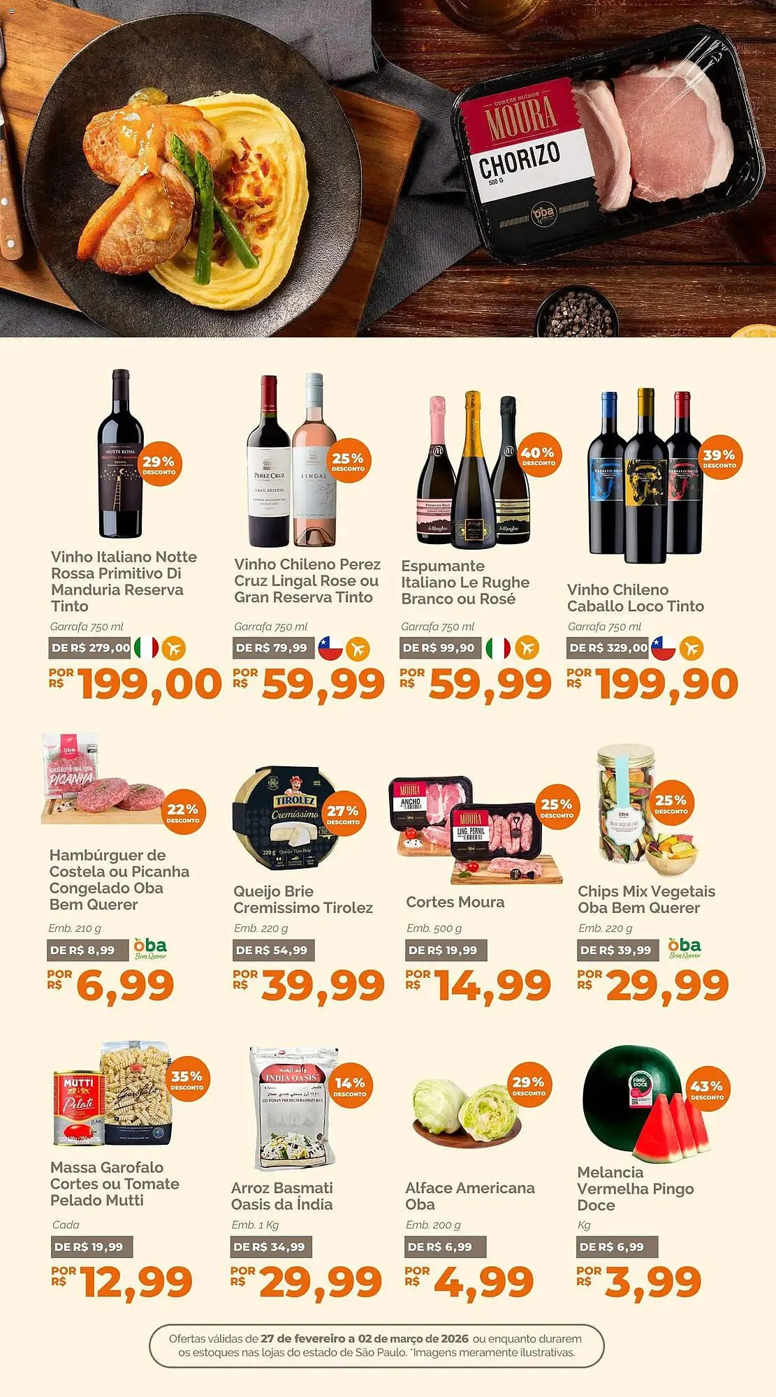 Encarte de Folheto Oba Hortifruti 27 de fevereiro até 3 de março 2026 - Pagina 7