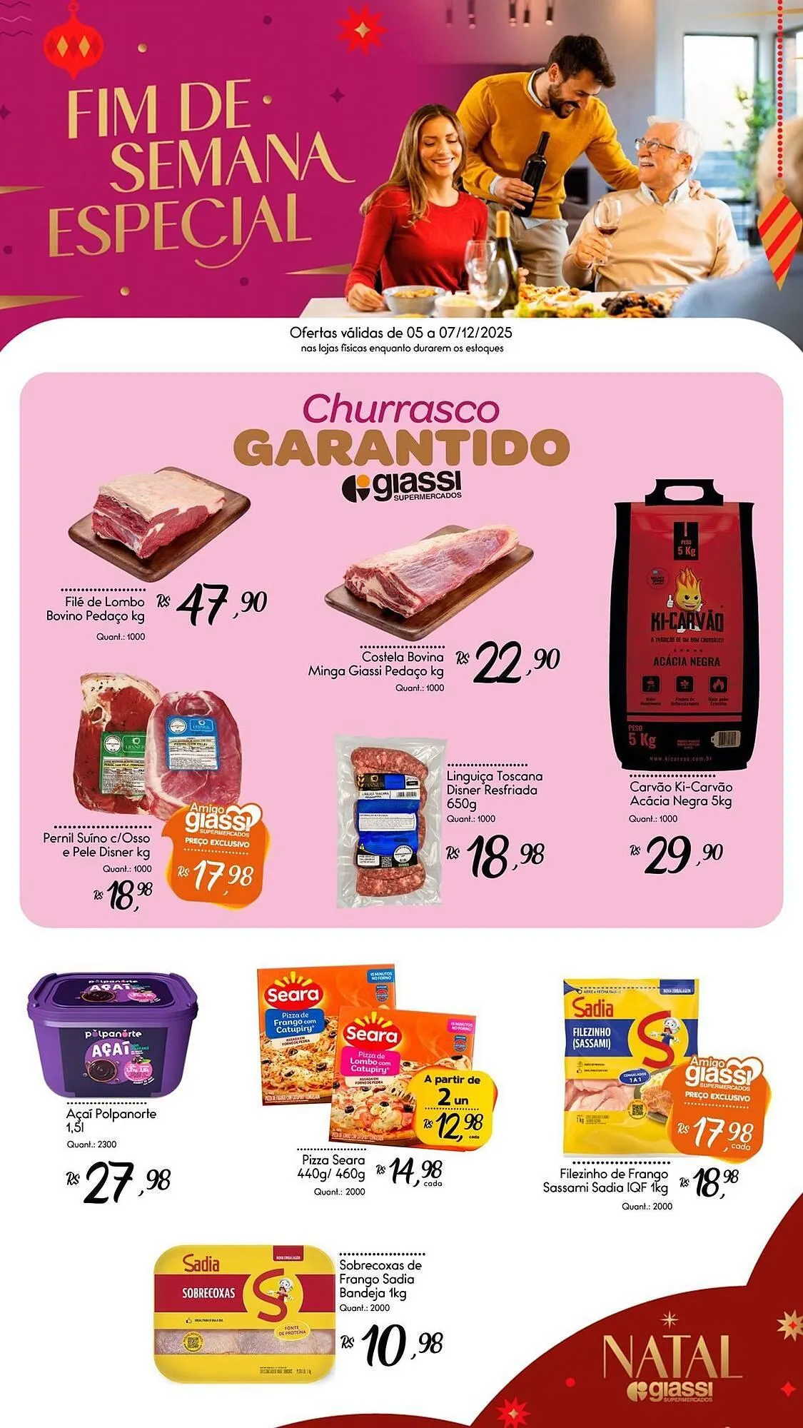 Encarte de Encarte Giassi Supermercados 5 de dezembro até 7 de dezembro 2025 - Pagina 1