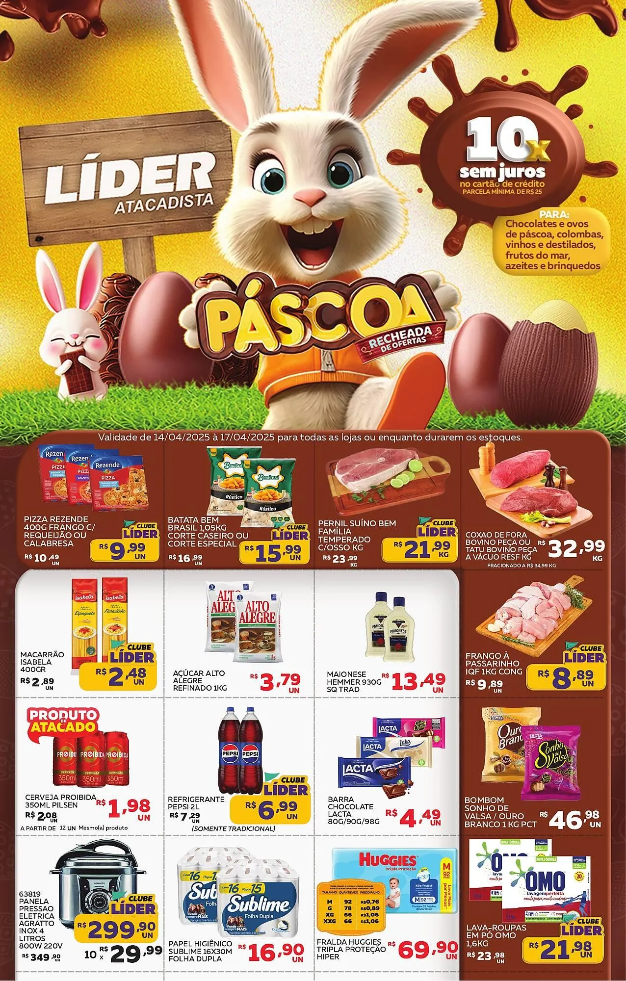 Encarte de Catálogo Lider Atacadista 14 de abril até 17 de abril 2025 - Pagina 1