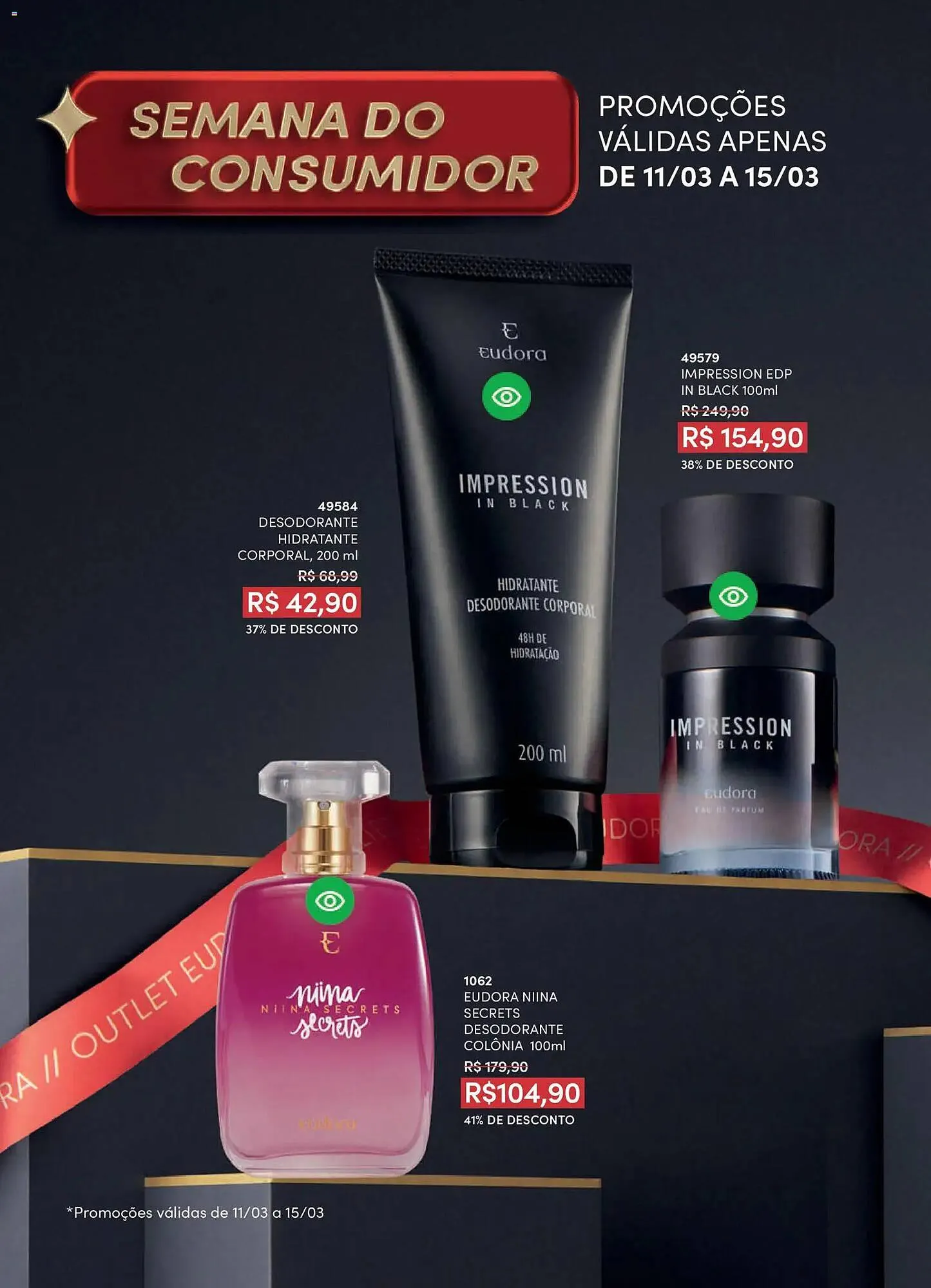 Encarte de Catálogo Eudora 11 de março até 10 de abril 2026 - Pagina 124