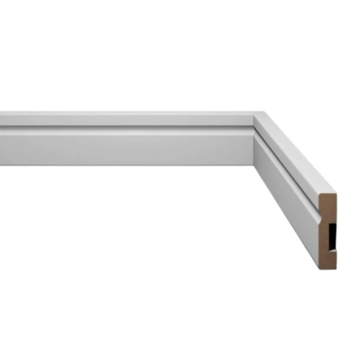 Rodapé Estilo Com Friso Altura 5cm Branco Eucafloor