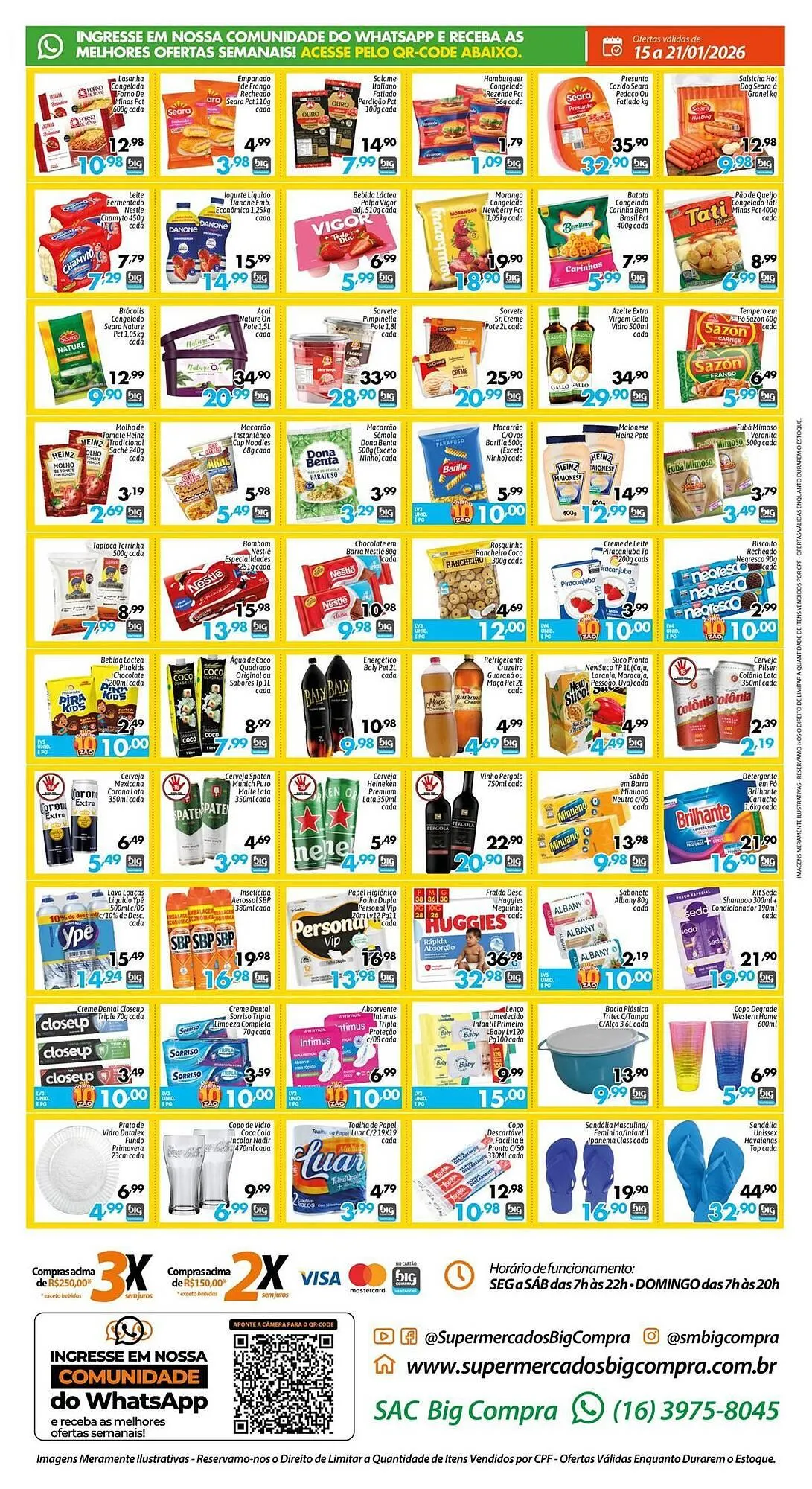Encarte de Catálogo Supermercados Big Compra 15 de janeiro até 18 de janeiro 2026 - Pagina 2