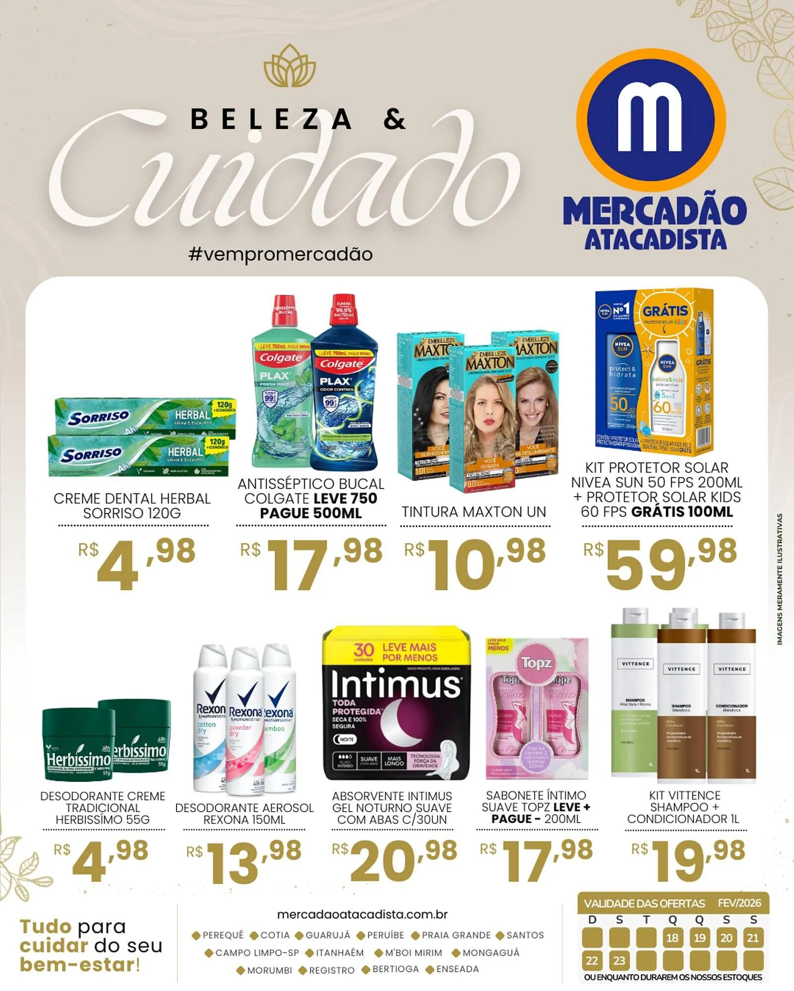 Encarte de Folheto Mercadão Atacadista 18 de fevereiro até 23 de fevereiro 2026 - Pagina 1