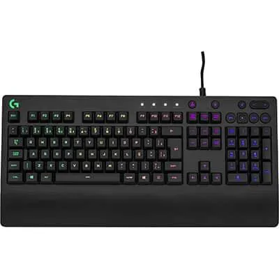Teclado Gamer Logitech G213 com Layout ABNT2, RGB LIGHTSYNC, Controles de Mídia Dedicados, Design Durável e Resistente à Respingos CX 1 UN